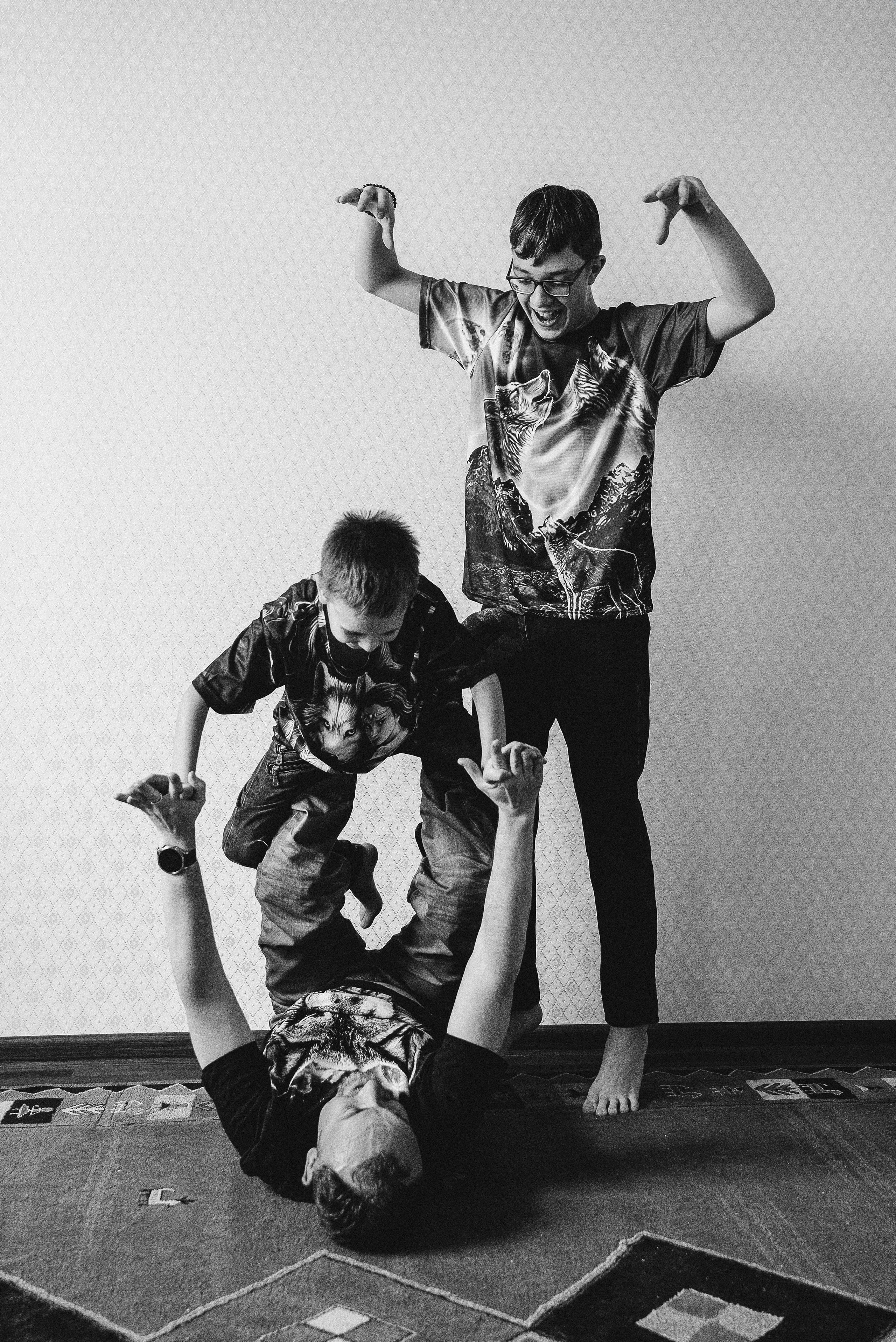 Саша, Тим и Митя. Фотограф Алла Быкова