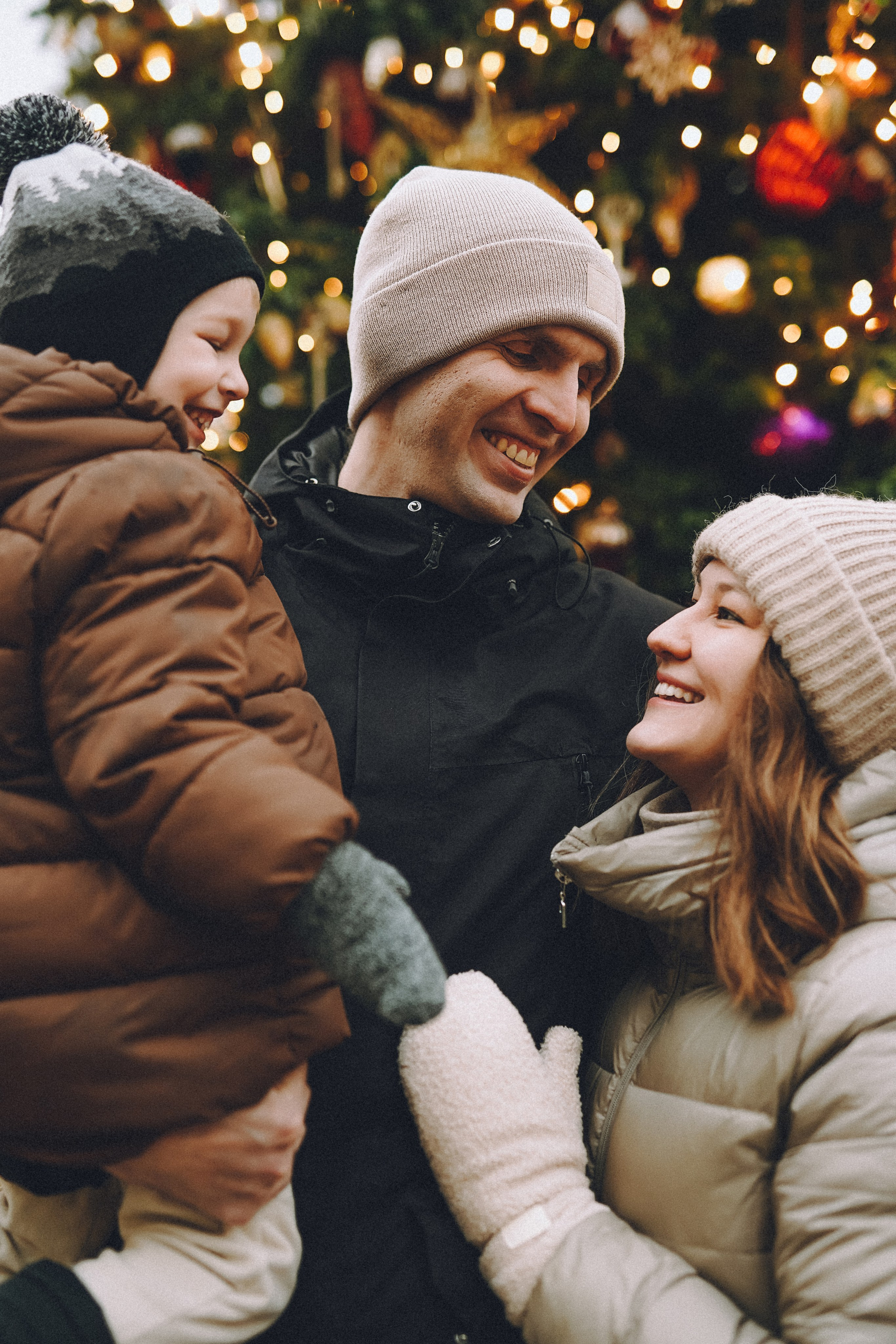 Прогулка по новогодней Москве для Юли, Жени и Вани. Фотограф Наталья Колганова
