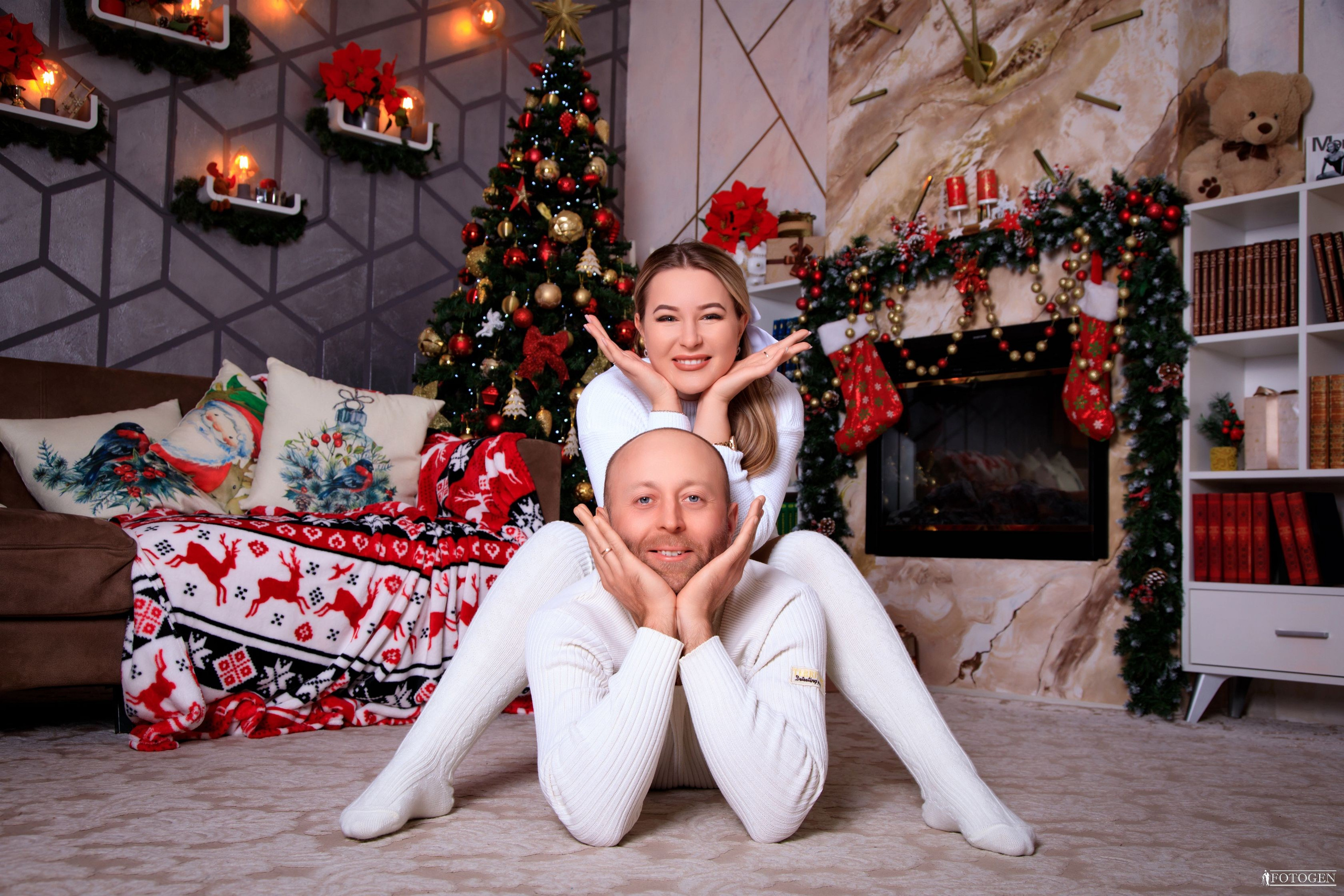 LoveStory в новогодних локациях Краснодара — Фотостудия Fotogen. Интерьерная фотостудия FOTOGEN г. Краснодар