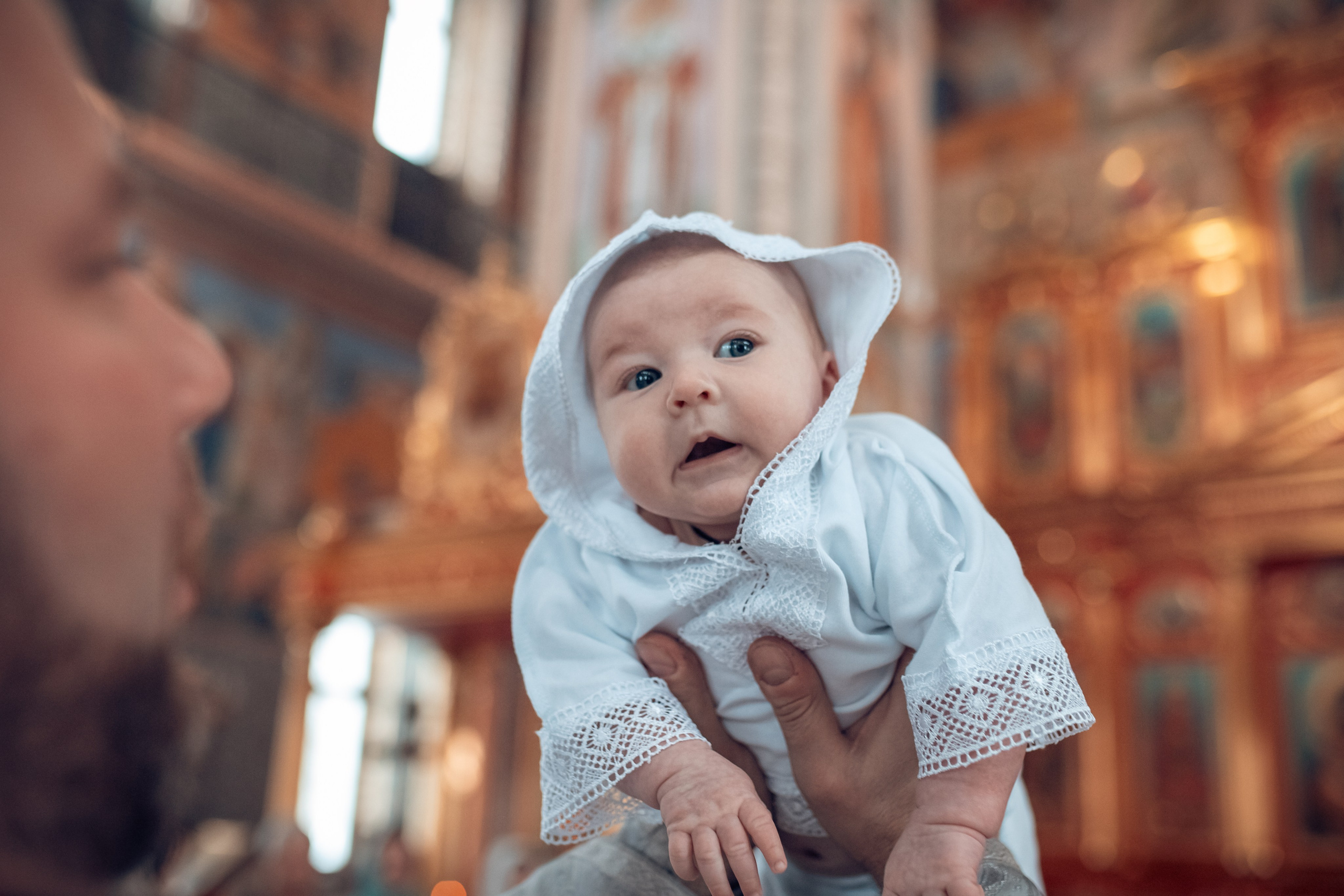 Крещение Тимура в храме Георгия Всеволодовича. Екатерина Крапивина фотограф церковных Таинств в Нижний Новгороде