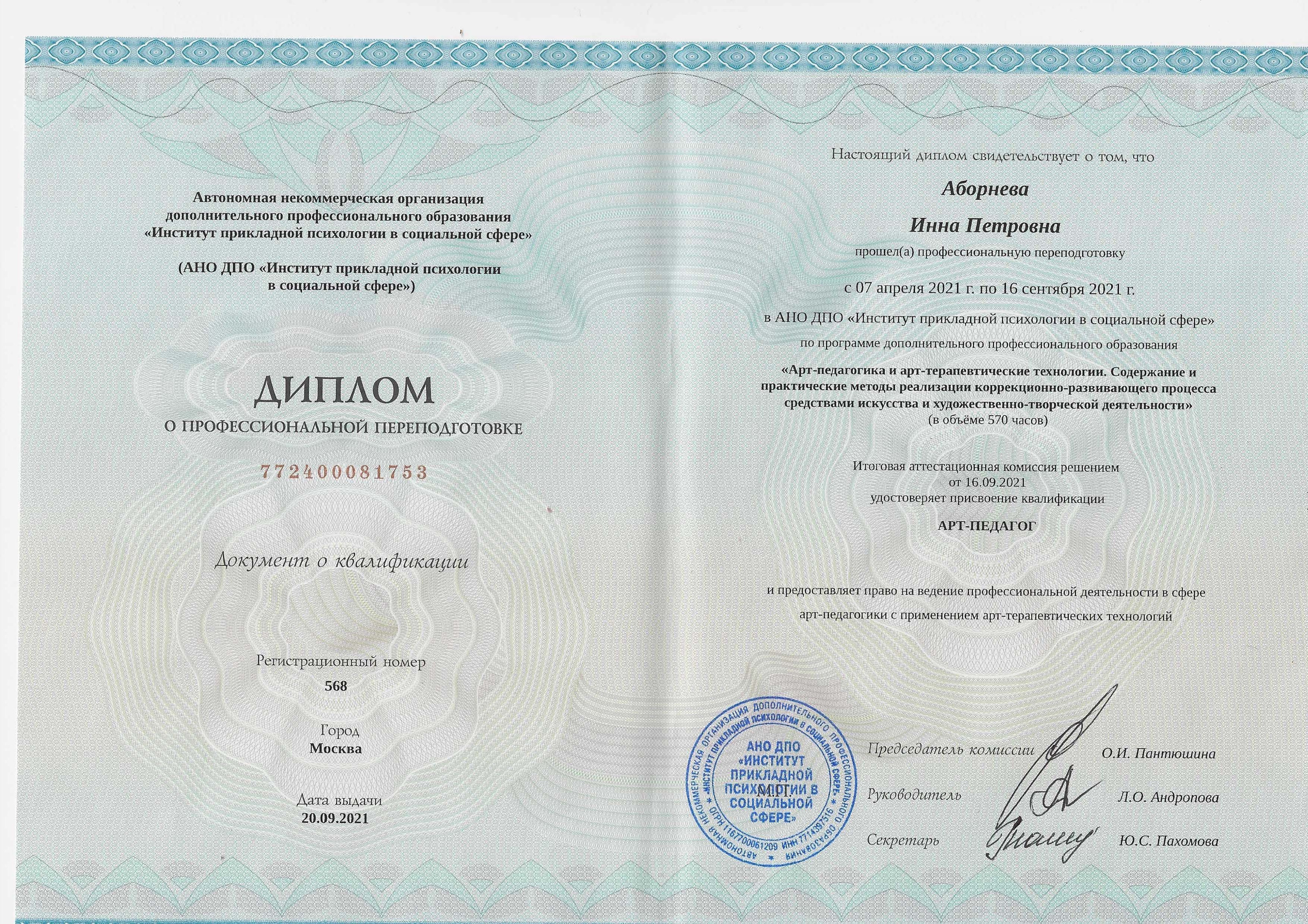 Дипломы,Аборнева.Психолог. Аборнева Инна.Практикующий психолог. Коуч. Арт-терапевт