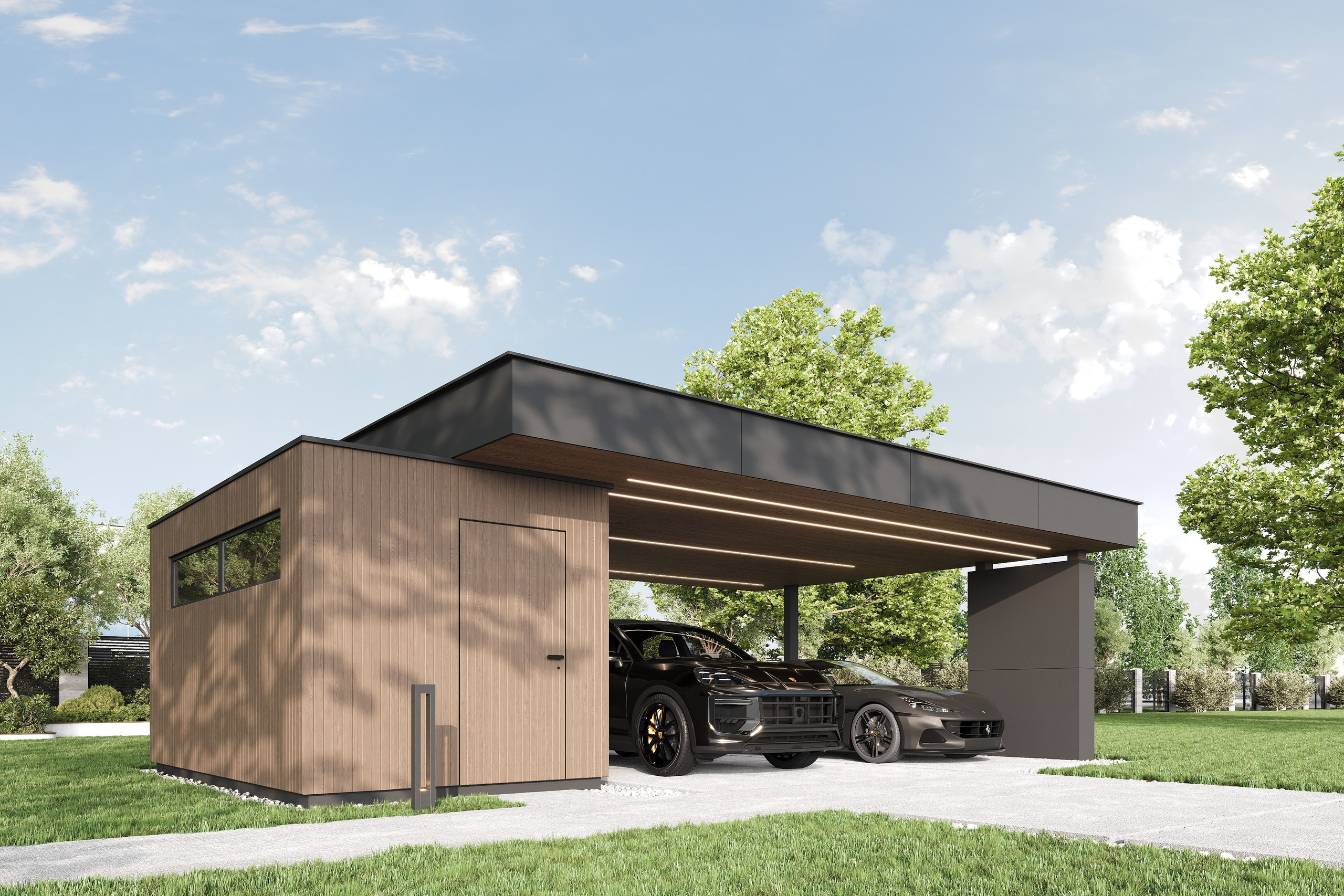 Сarports. Чугунова Анастасия. Дизайн интерьеров и архитектурное проектирование