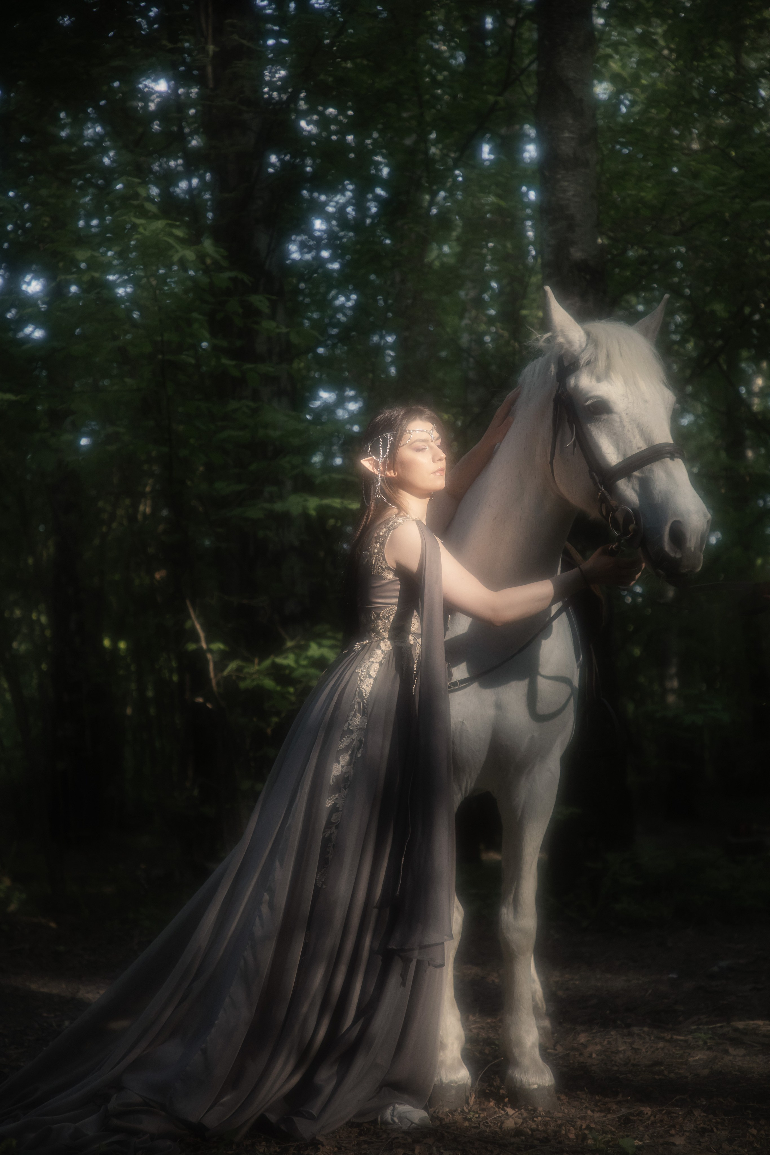 Эльфийская фотосесссия с лошадью. Юлия Башкатова, сказочный фотограф, Москва