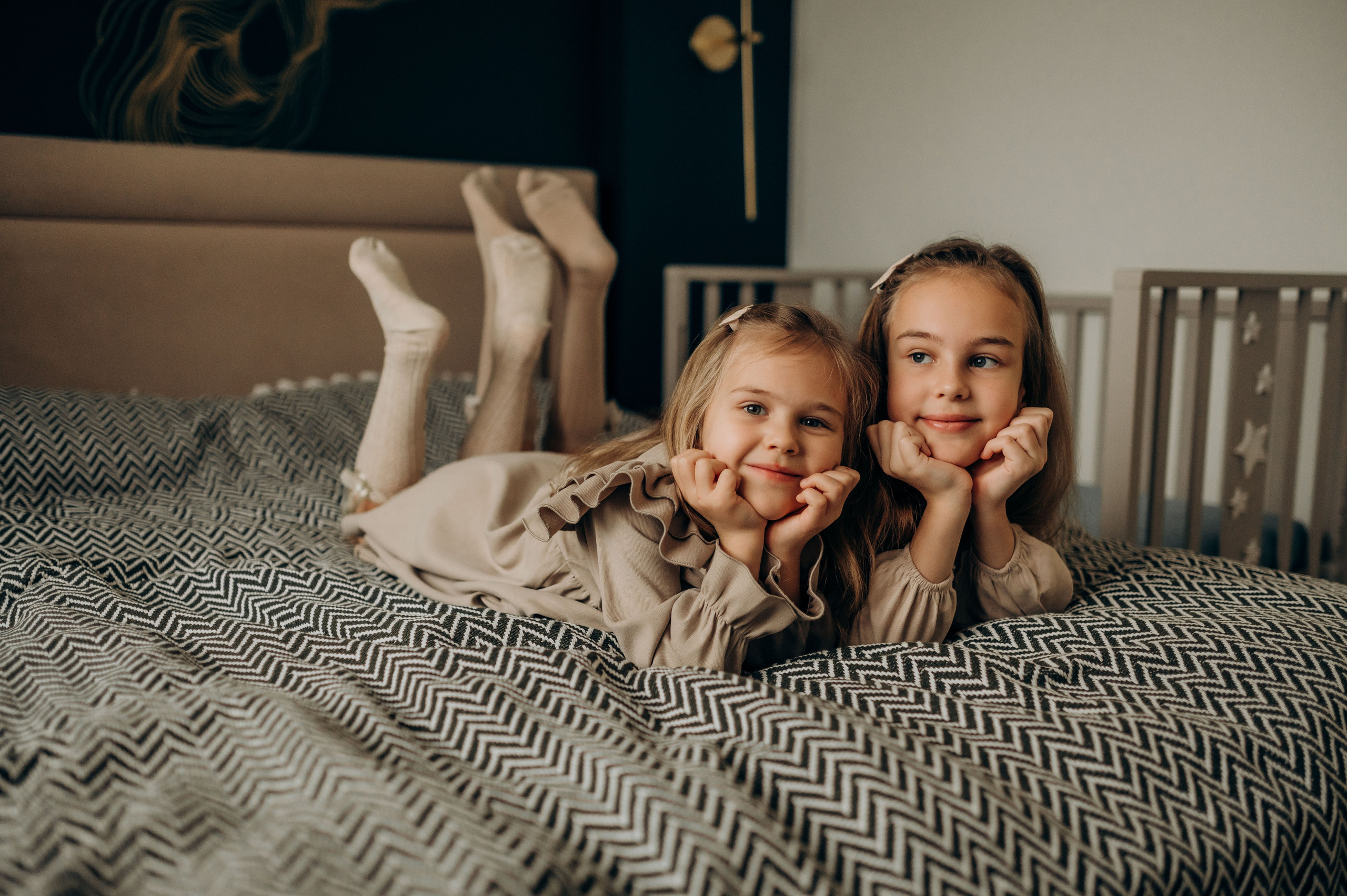 Годик младшей сестрёнке. Семейный фотограф в Домодедово и Москве Елена Пичугина