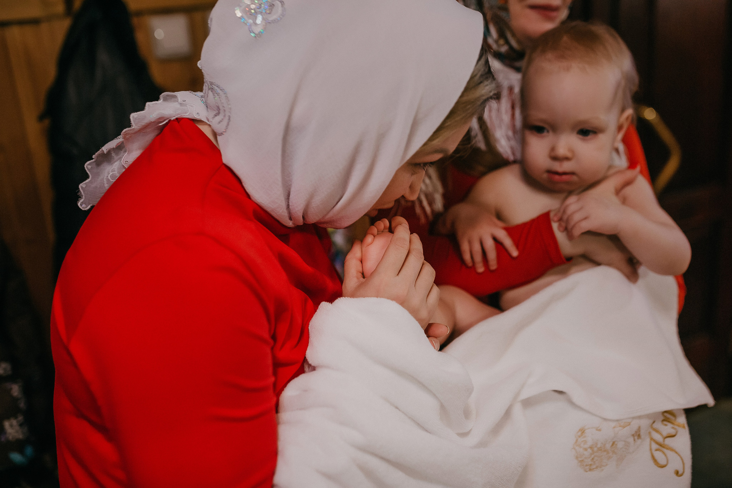Крещение Ксении. Храм Симеона Верхотурского п.Барсово. Семейный фотограф в Сургуте
