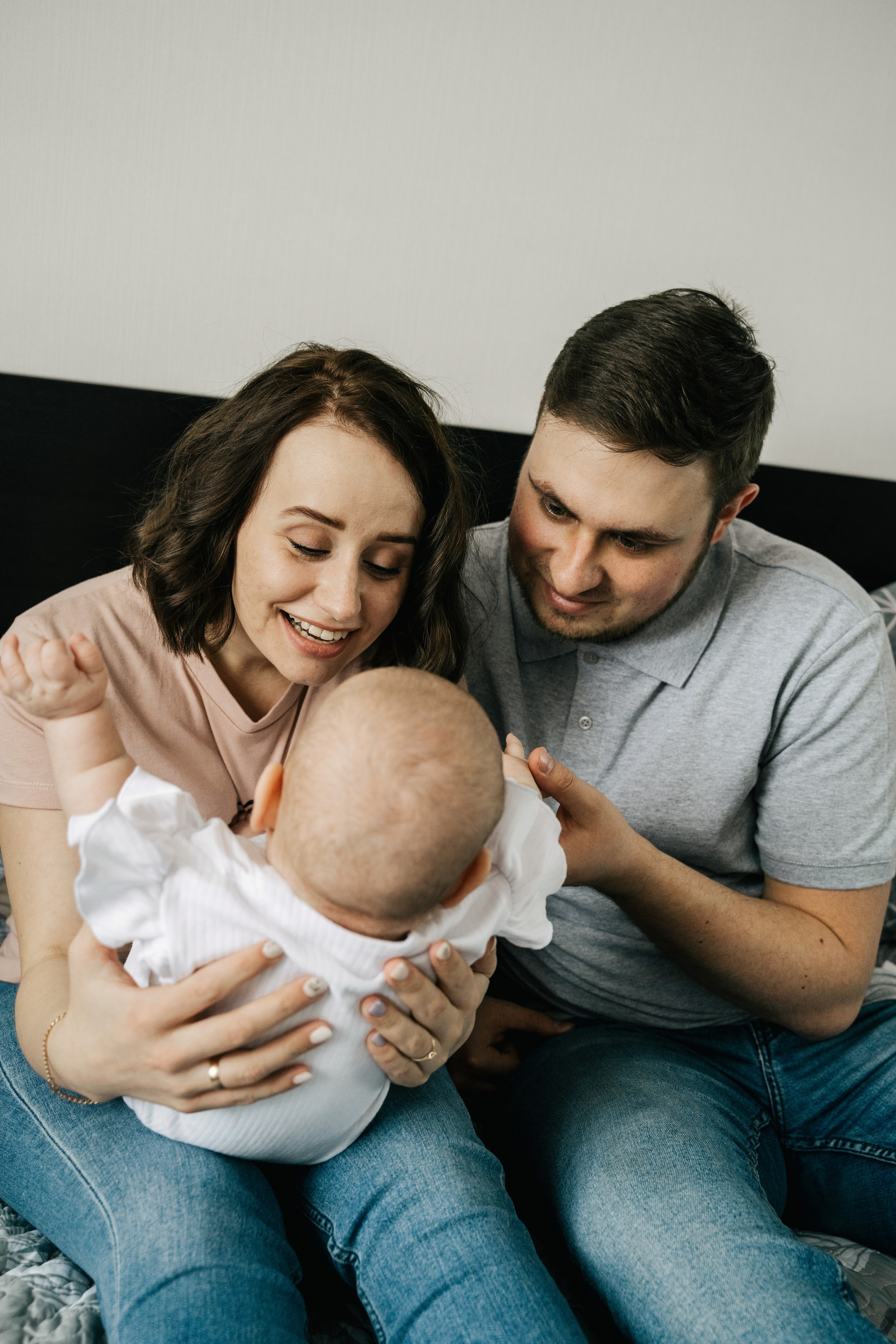 Малышка Мия с мамой Настей и папой Женей. Свадебный и семейный фотограф в Нижнем Новгороде Коданева Ольга