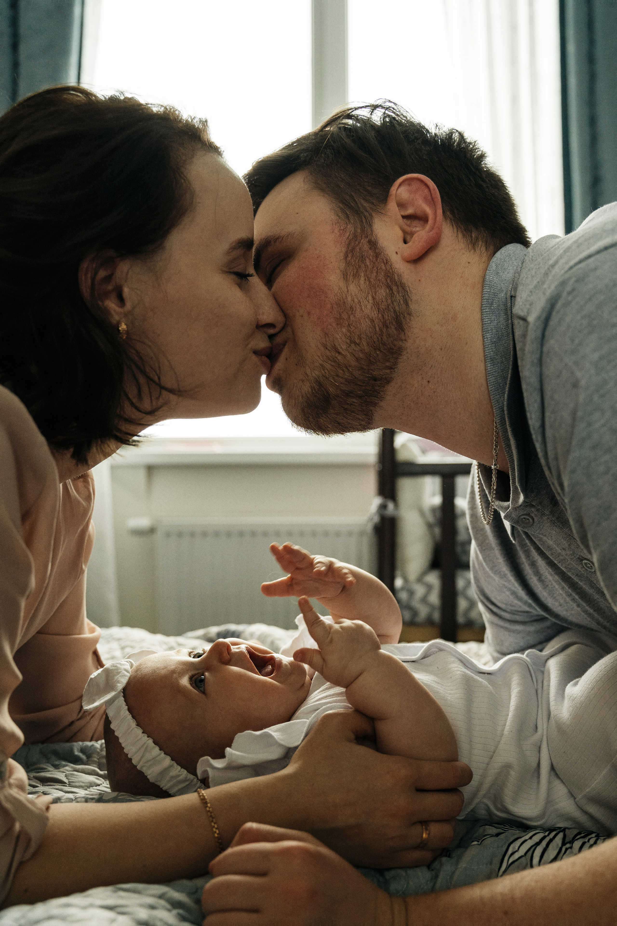 Малышка Мия с мамой Настей и папой Женей. Свадебный и семейный фотограф в Нижнем Новгороде Коданева Ольга