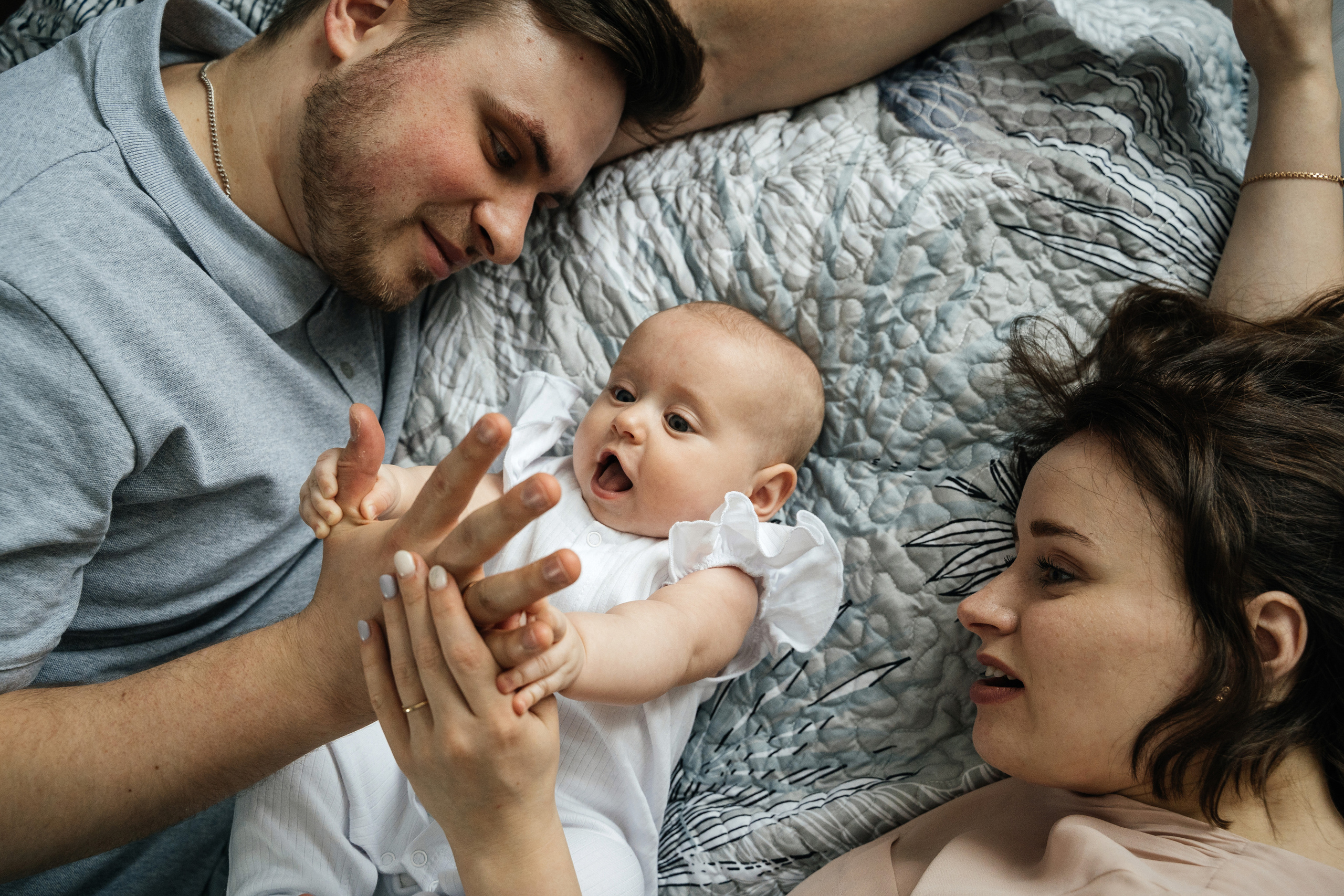 Малышка Мия с мамой Настей и папой Женей. Свадебный и семейный фотограф в Нижнем Новгороде Коданева Ольга