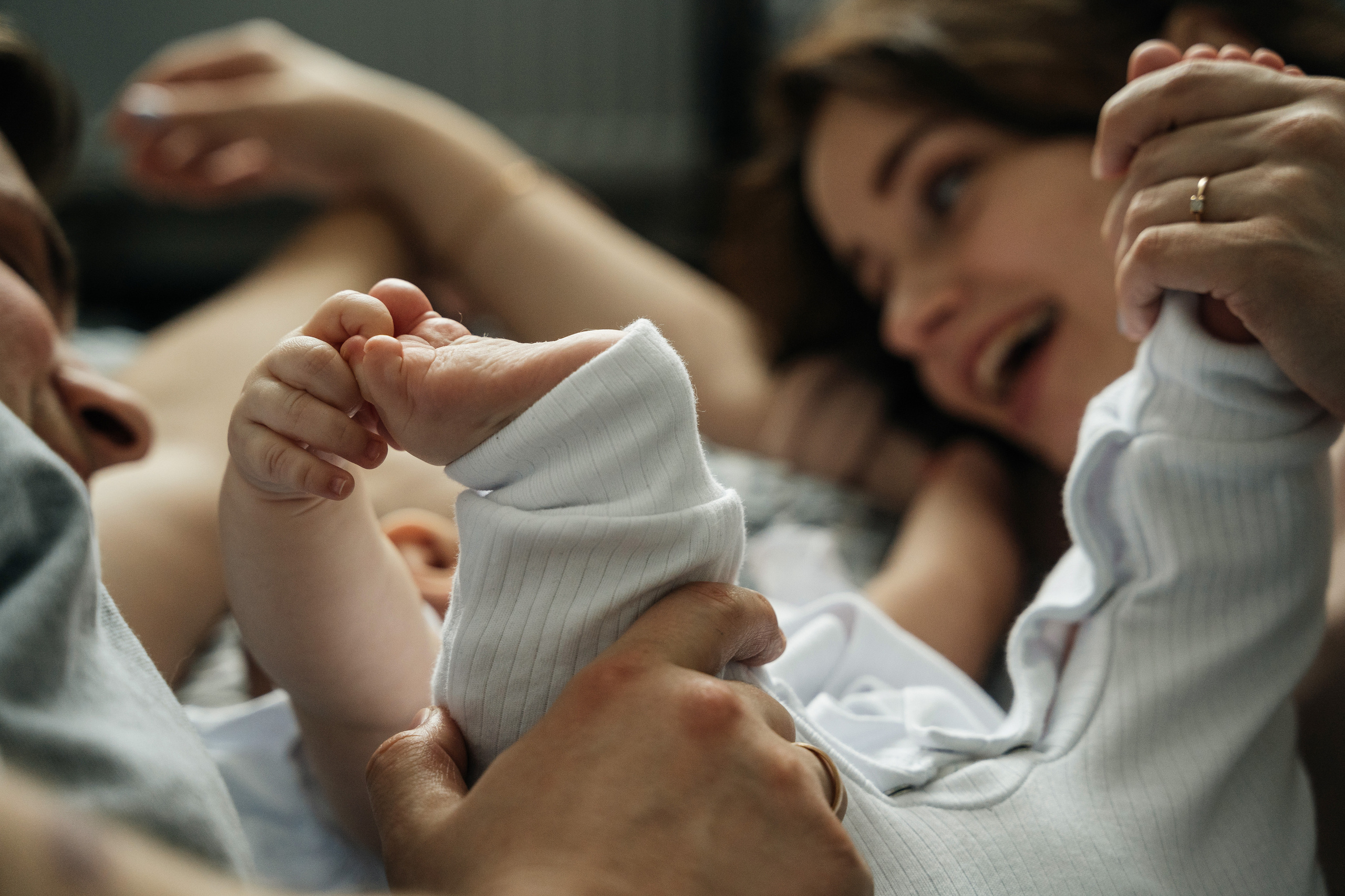 Малышка Мия с мамой Настей и папой Женей. Свадебный и семейный фотограф в Нижнем Новгороде Коданева Ольга