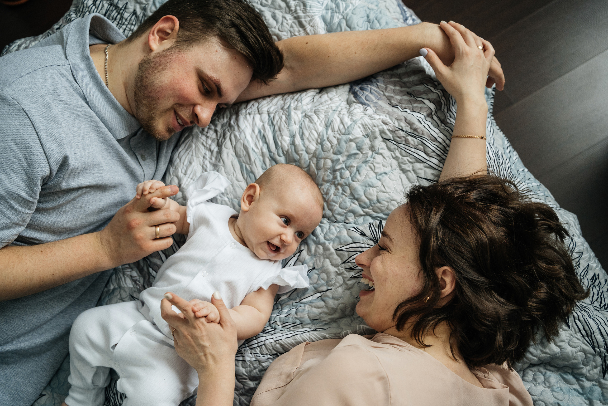 Малышка Мия с мамой Настей и папой Женей. Свадебный и семейный фотограф в Нижнем Новгороде Коданева Ольга