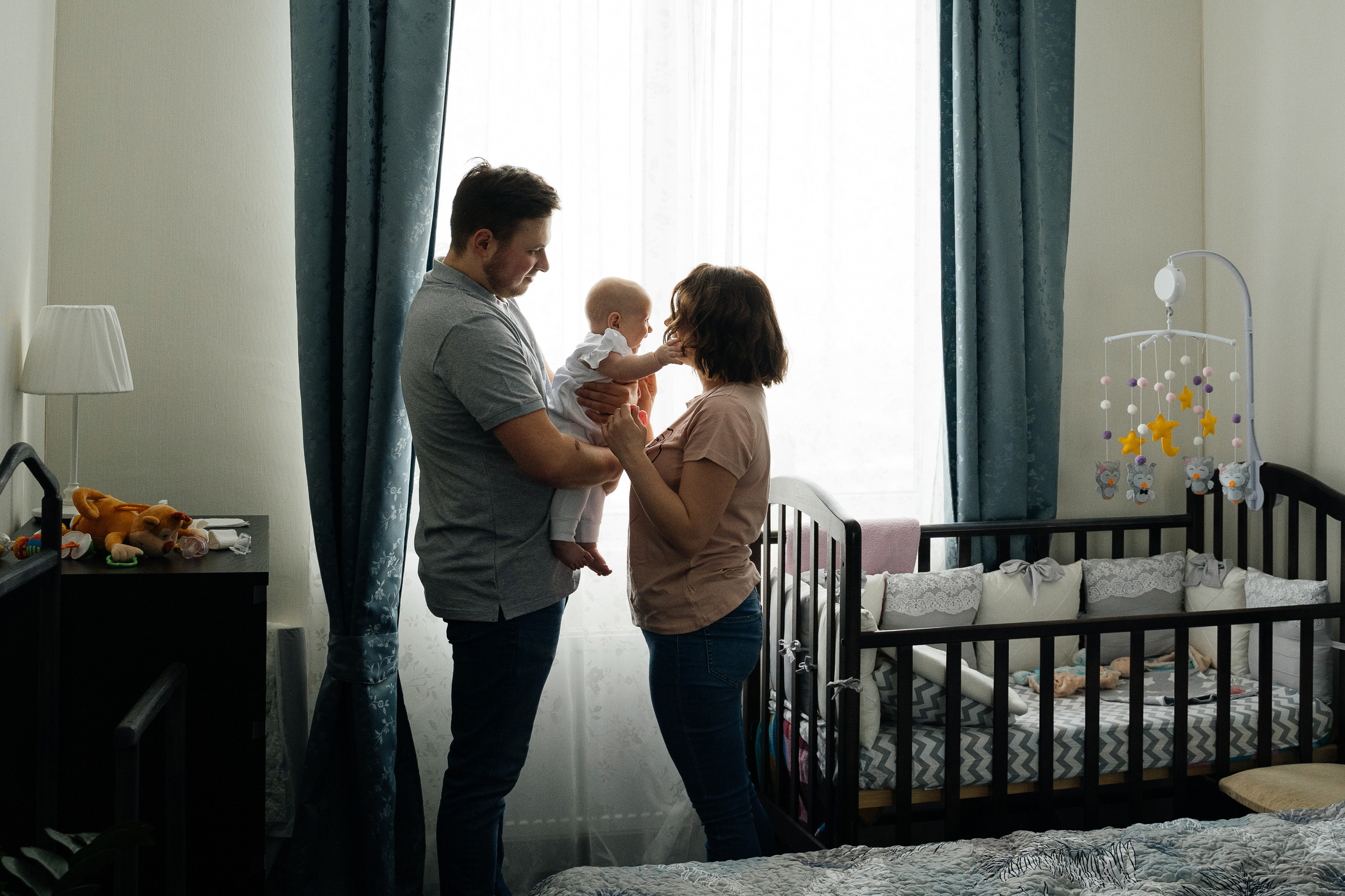 Малышка Мия с мамой Настей и папой Женей. Свадебный и семейный фотограф в Нижнем Новгороде Коданева Ольга