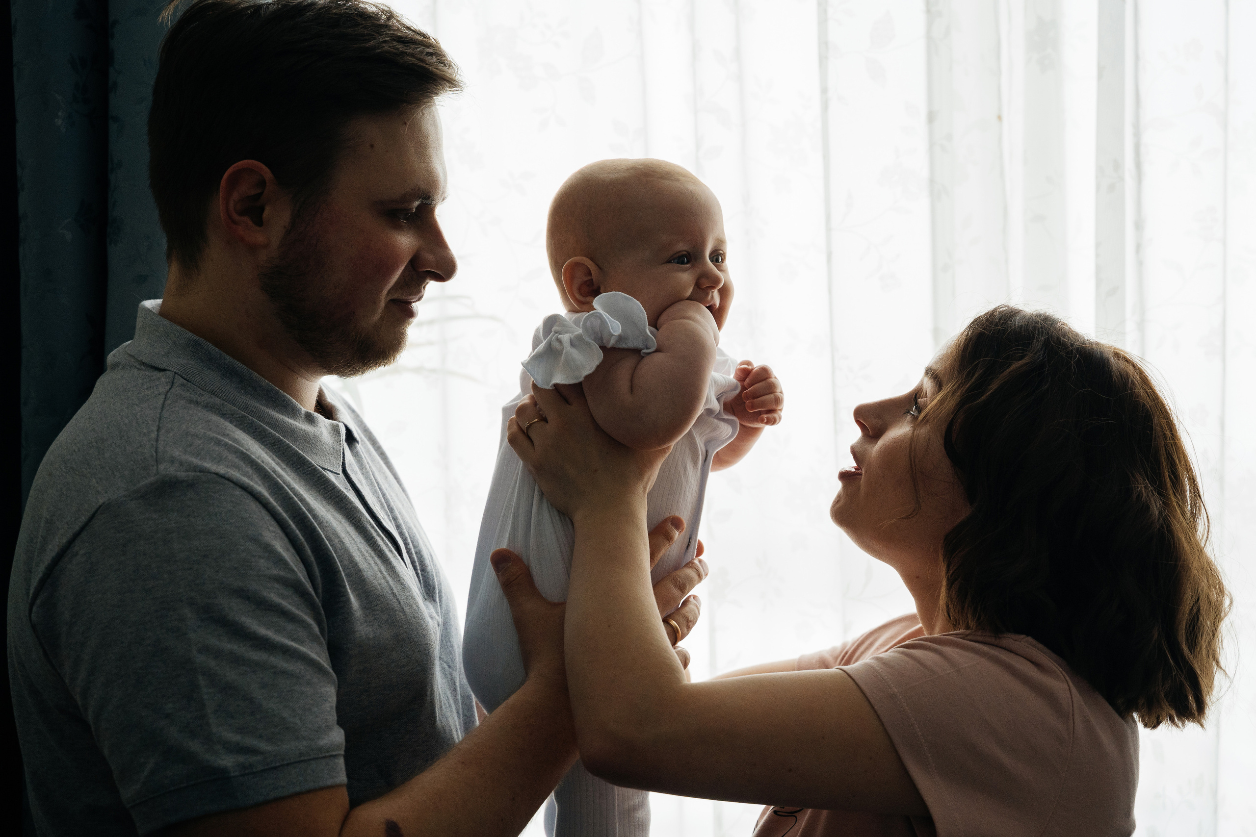 Малышка Мия с мамой Настей и папой Женей. Свадебный и семейный фотограф в Нижнем Новгороде Коданева Ольга