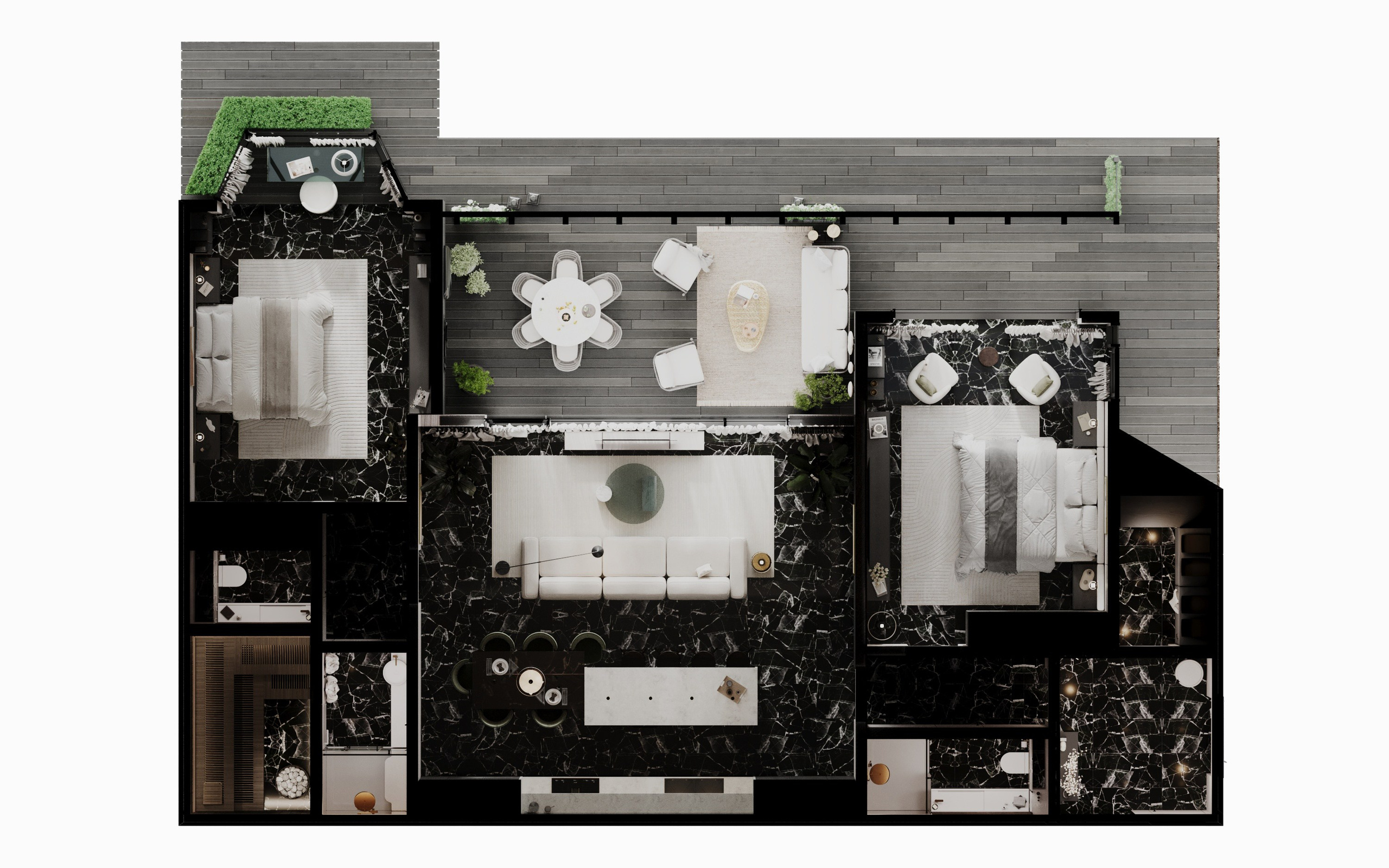 River Park | Guest house. Екатерина Коренева | 3d визуализация