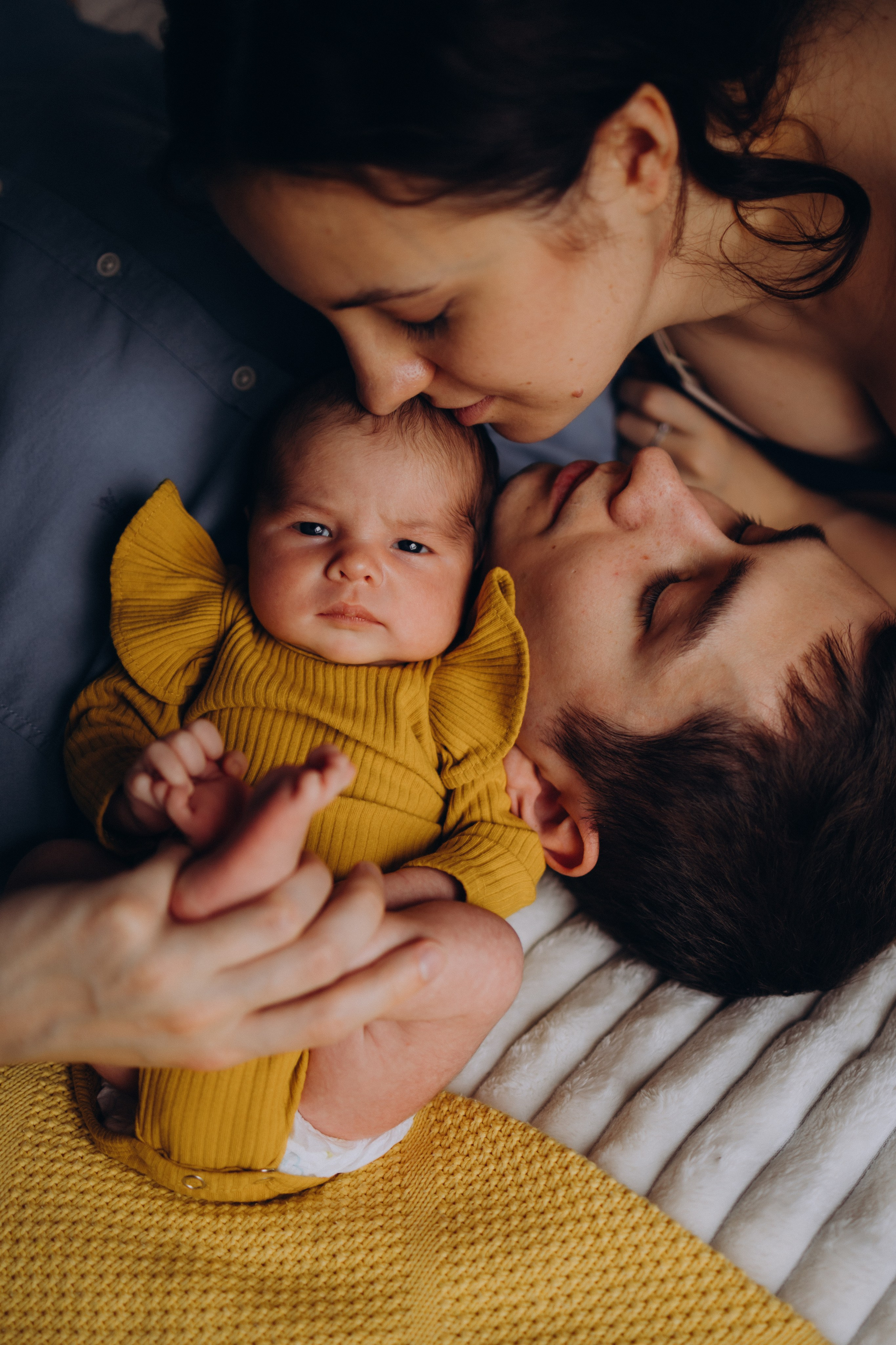 Ньюборн в Москве с малышкой Тоней. Семейный фотограф в Москве и Люберцах Юлия Гуськова