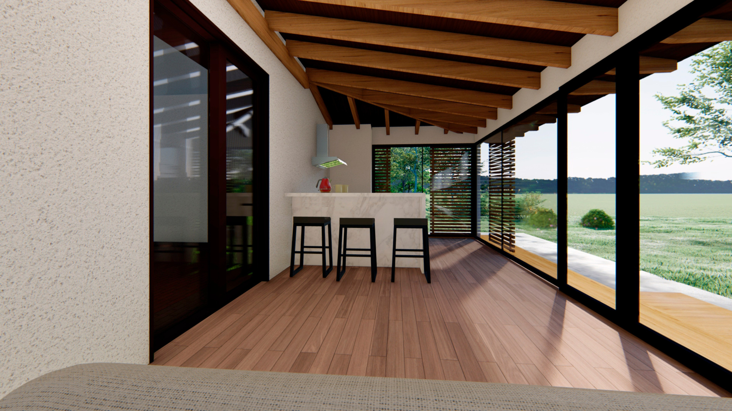 Реконструкция крыльца и пристройки. Эскизный проект. RASEN DESIGN. Архитектурные проекты зданий, интерьеров и благоустройства