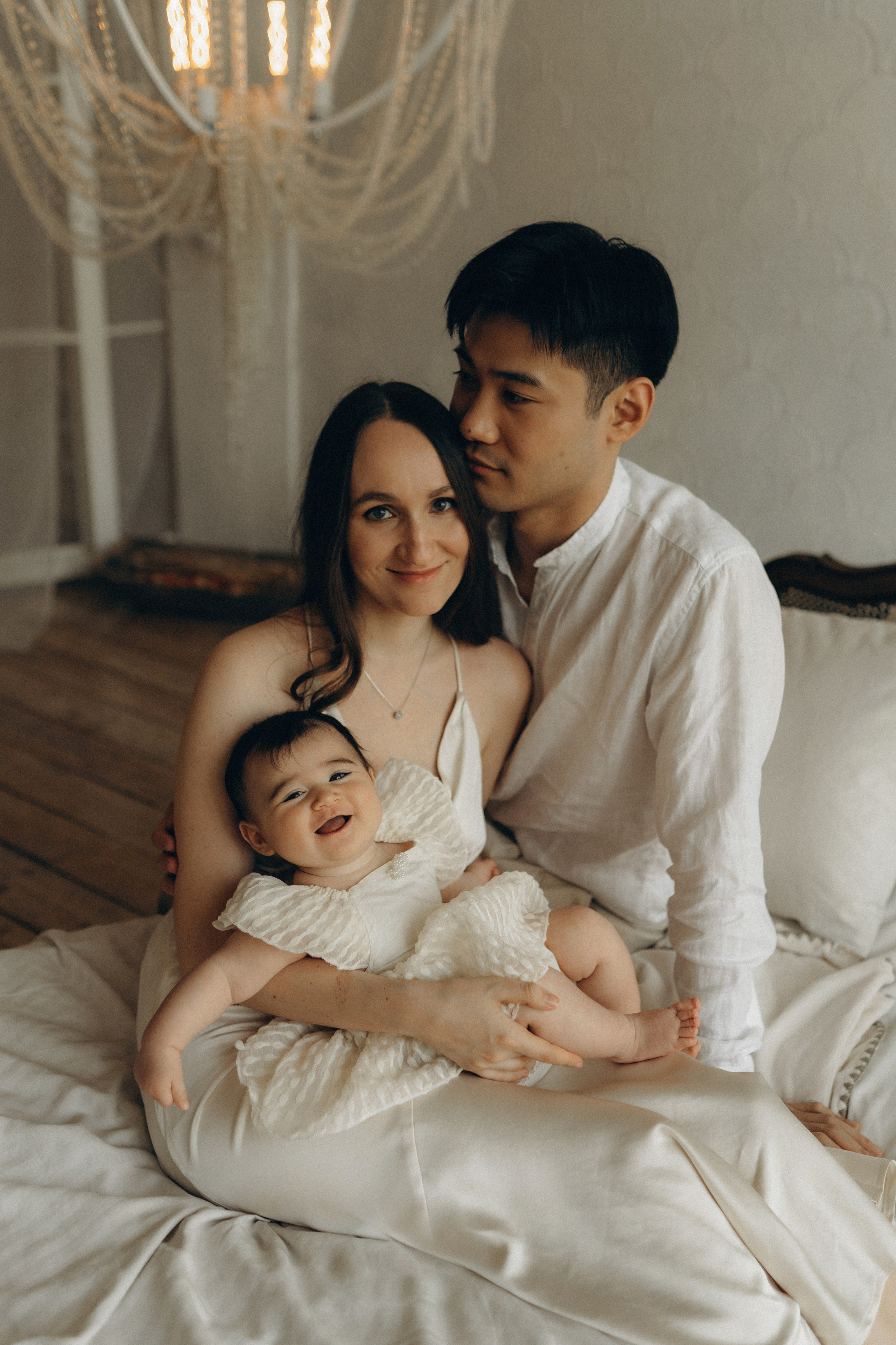 Малышка Нина и родители. Семейный lifestyle фотограф в Москве Рената Рафикова