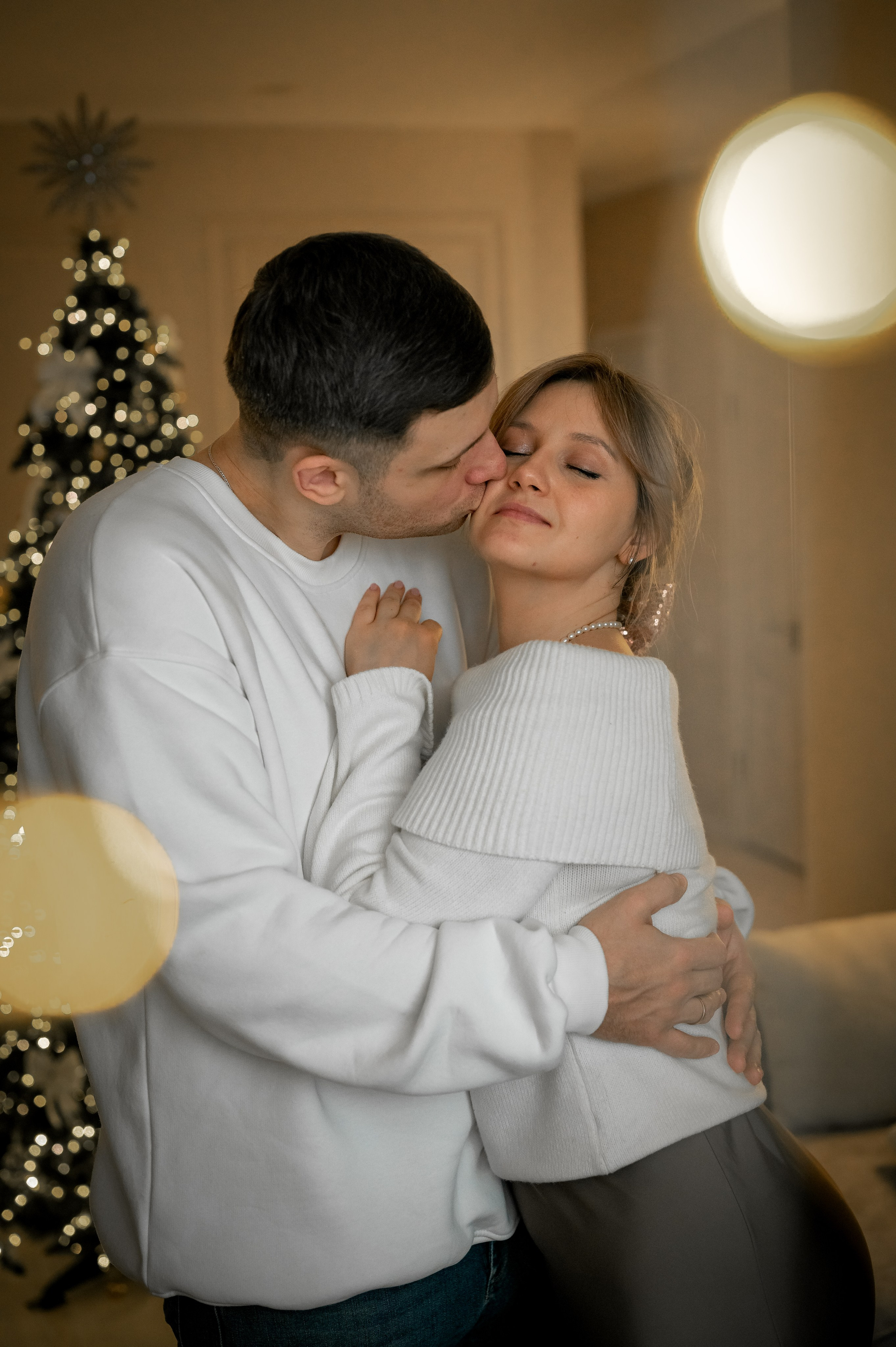 Домашняя новогодняя фотосессия. Фотограф новорождённых, семейный, школьный в городе Калуге Евгения