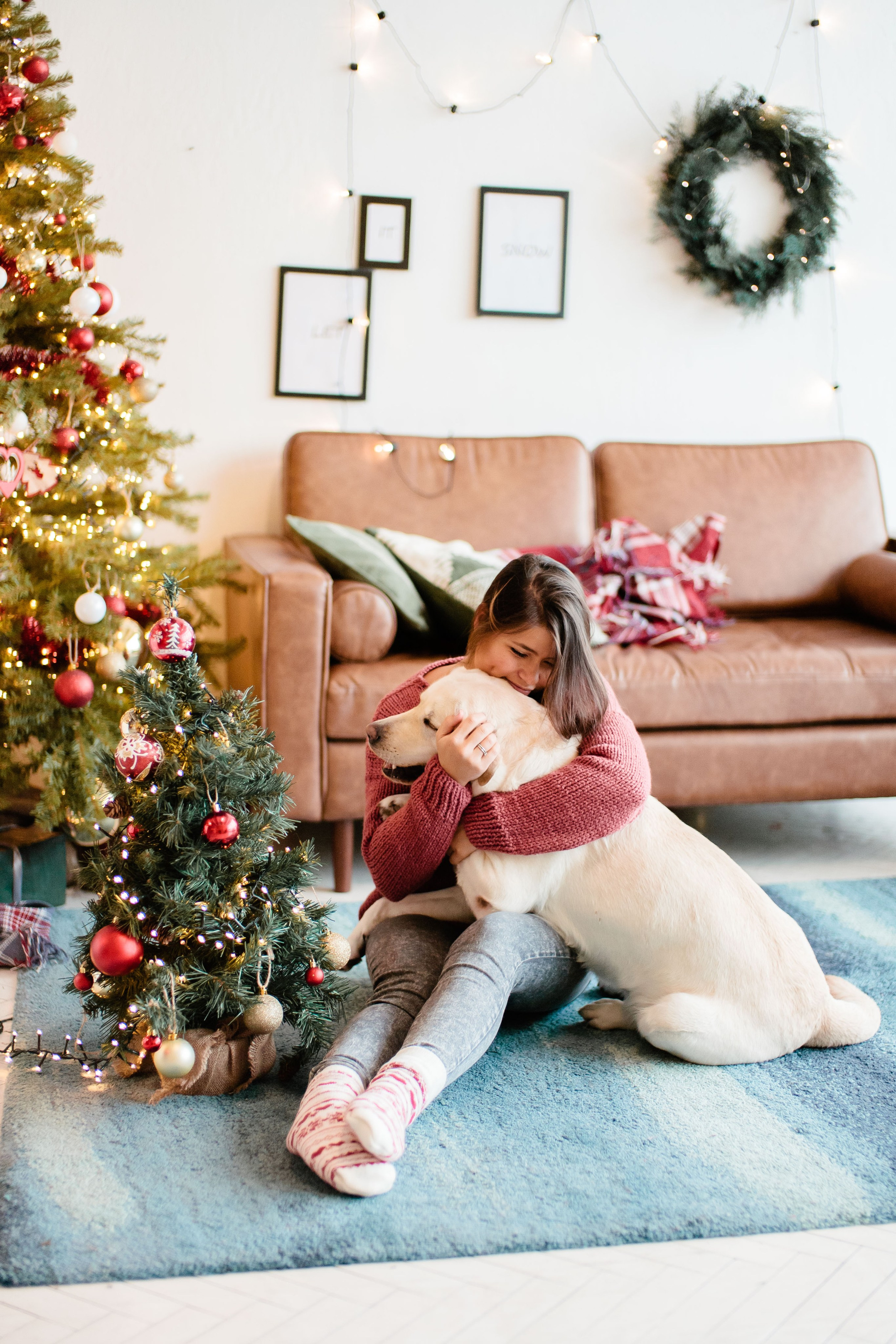 Семейная Новогодняя фотосессия в студии, фотограф в Москве