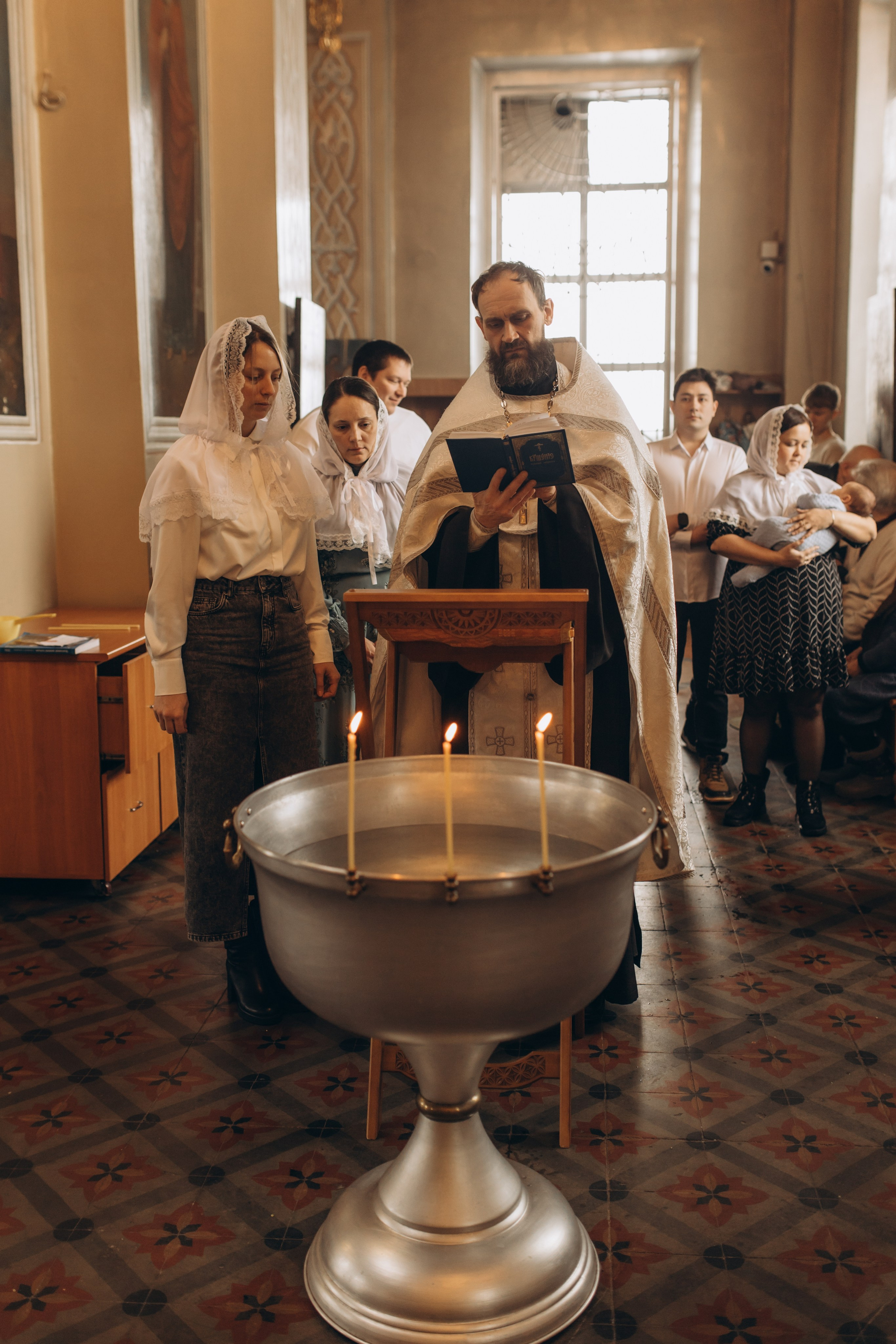 Таинство крещения Таисии. Фотограф Юлия Хакимова / Казань/ Чистополь