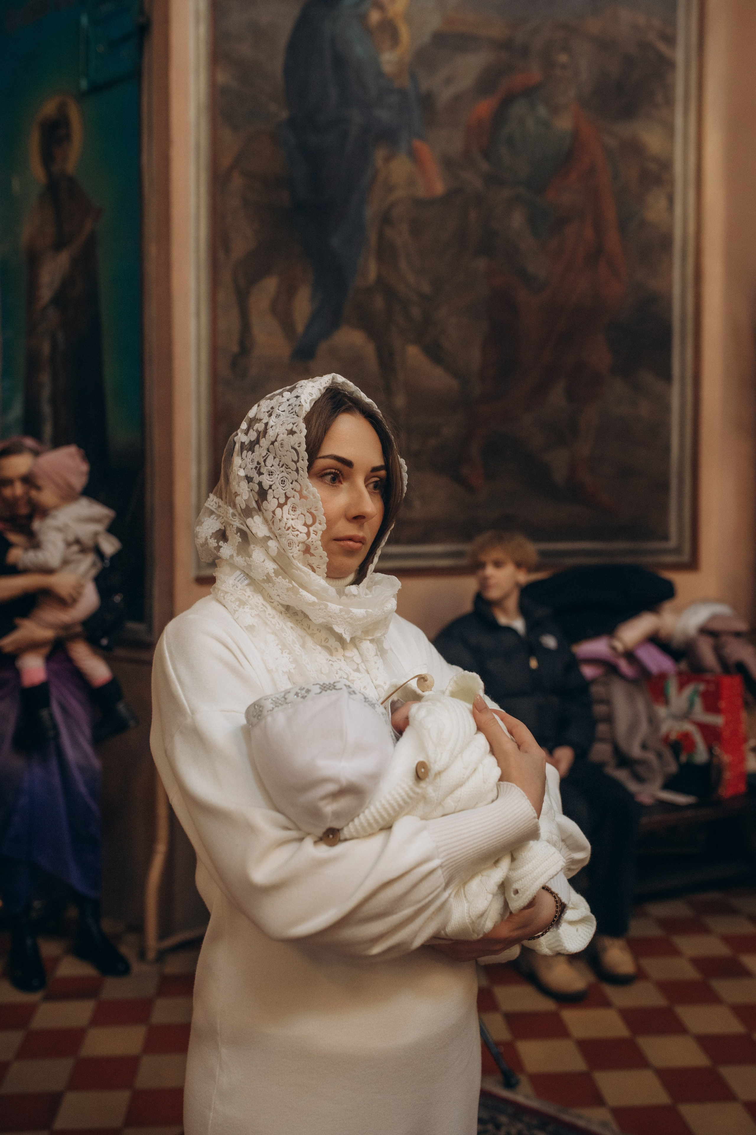 Крещение Михаил. Семейный и домашний фотограф в Москве и МО Королева Валерия