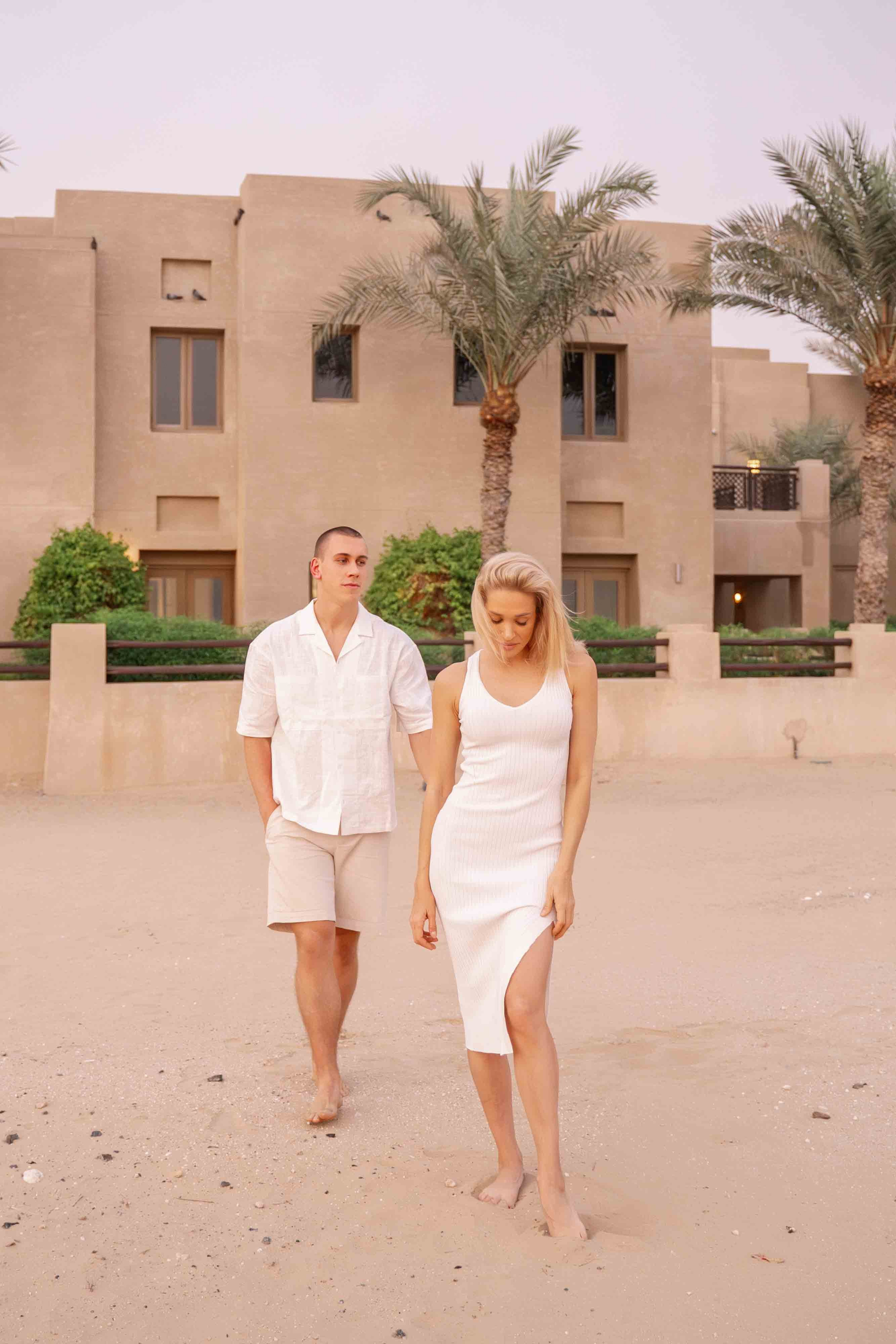 Proposal in Dubai | Bab al Shams in desert