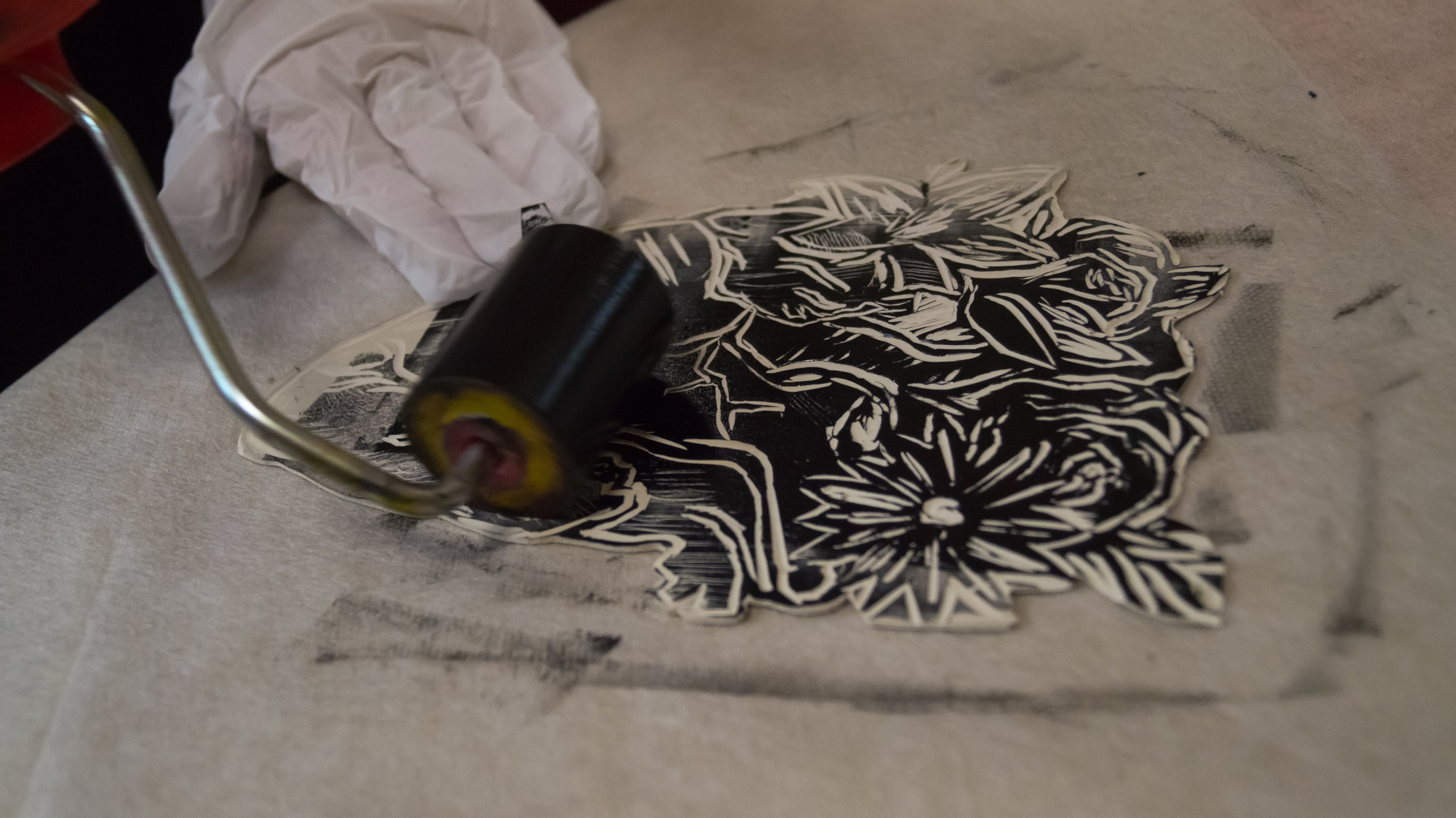 Мастер-класс по линогравюре в рамках проекта «Стены». Belay.Art