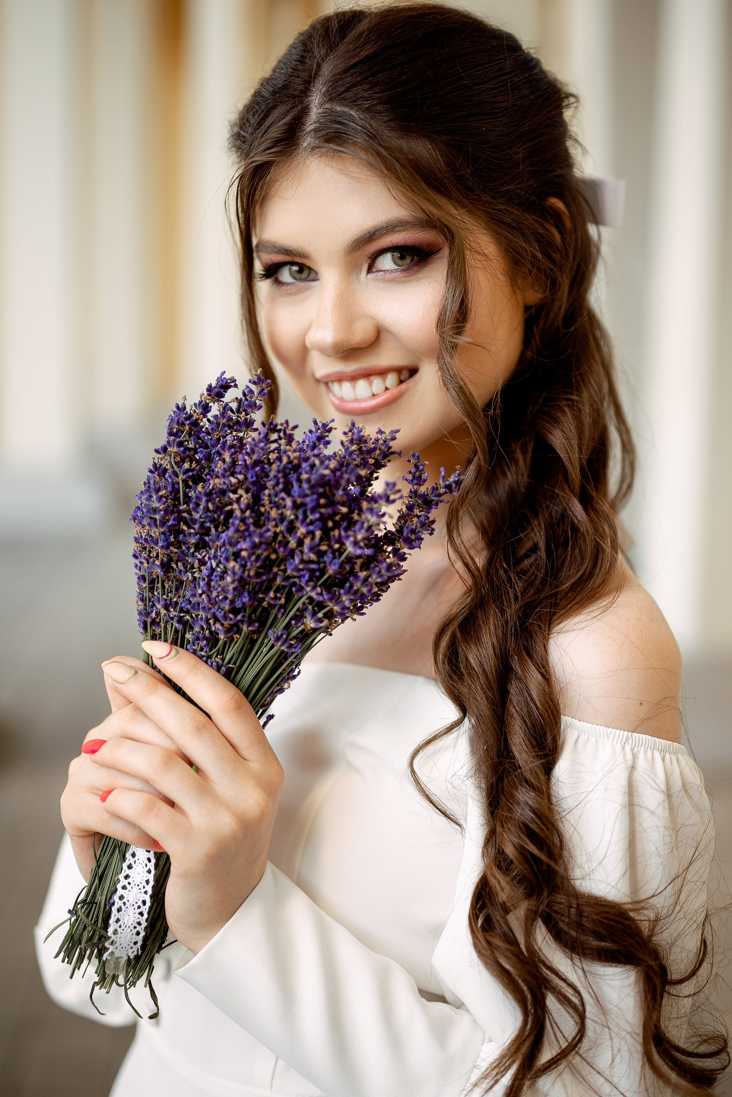Катя с лавандой. Свадебный и портретный фотограф в Минске Наташа Каракулова