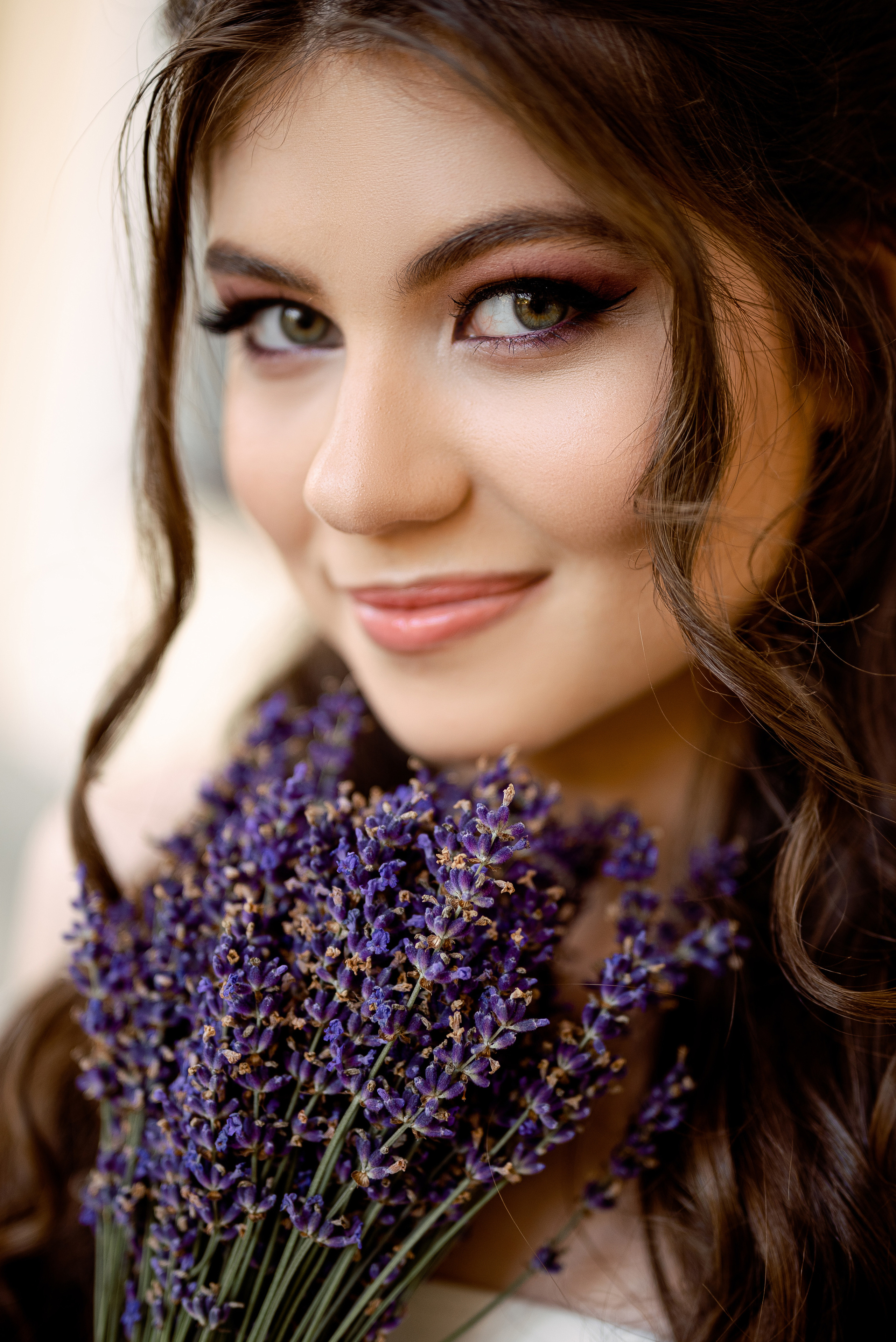 Катя с лавандой. Свадебный и портретный фотограф в Минске Наташа Каракулова