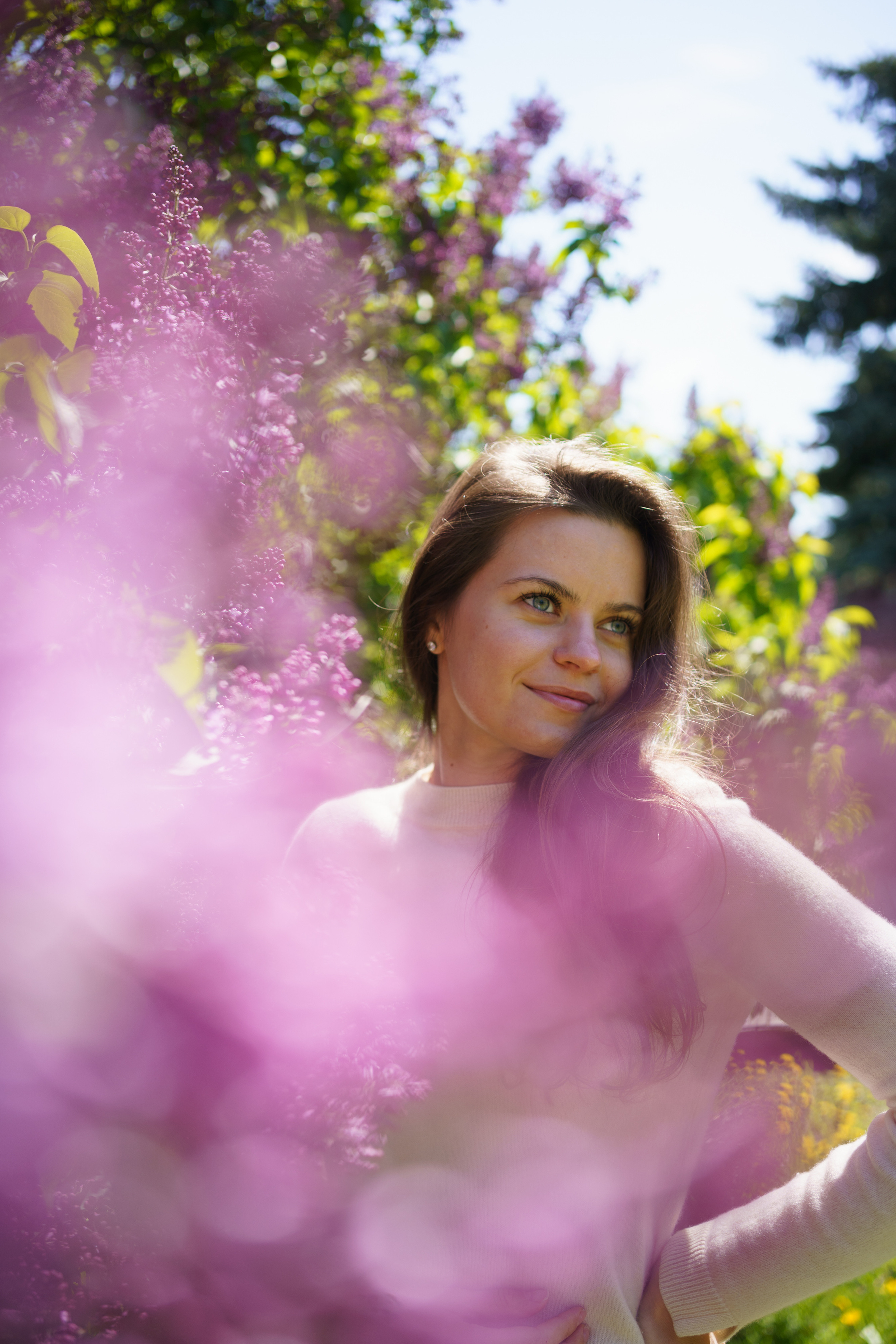 Девушка в сирени