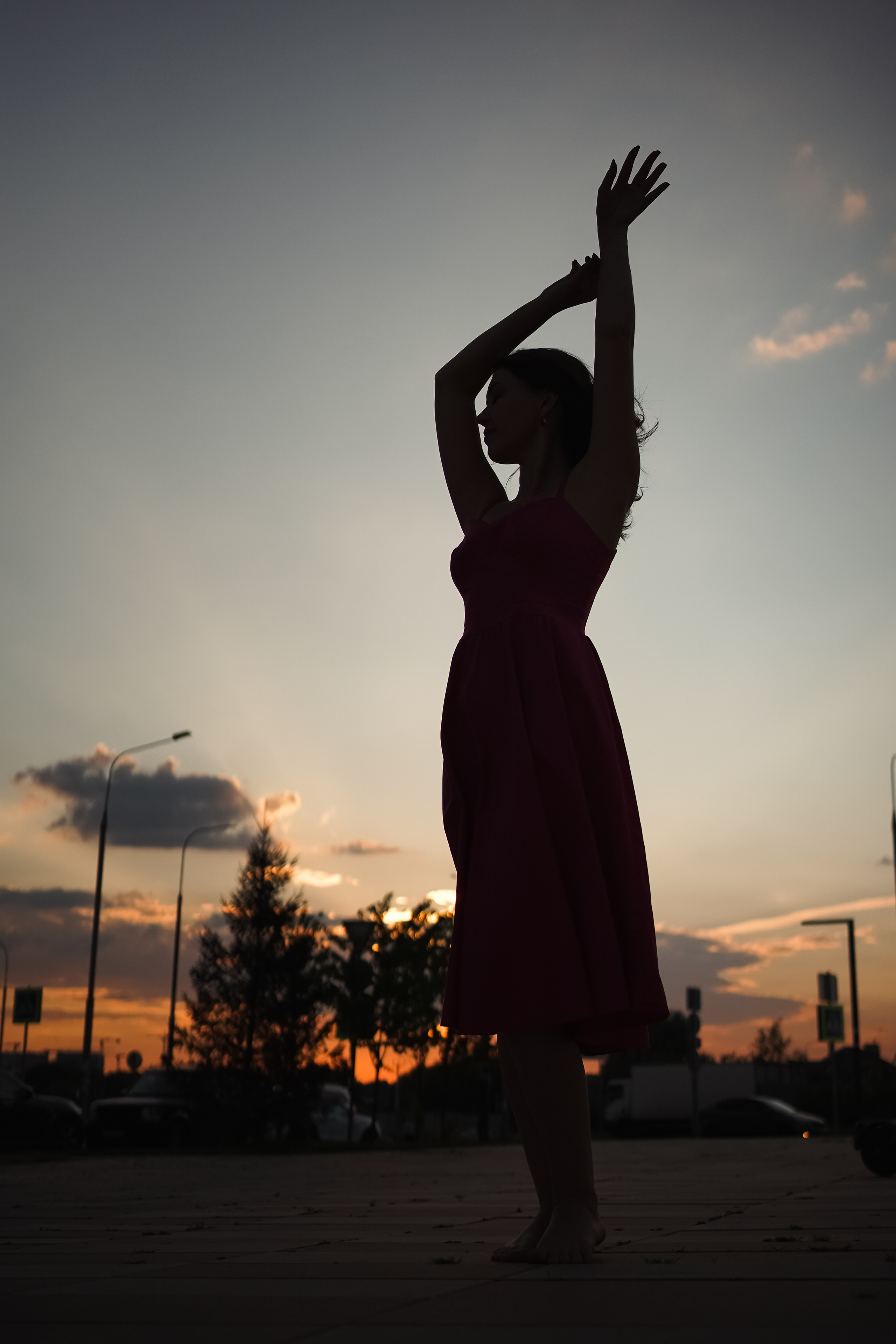 Закатная съемка с Ксюшей. Женский фотограф в Москве Кристина Чечина