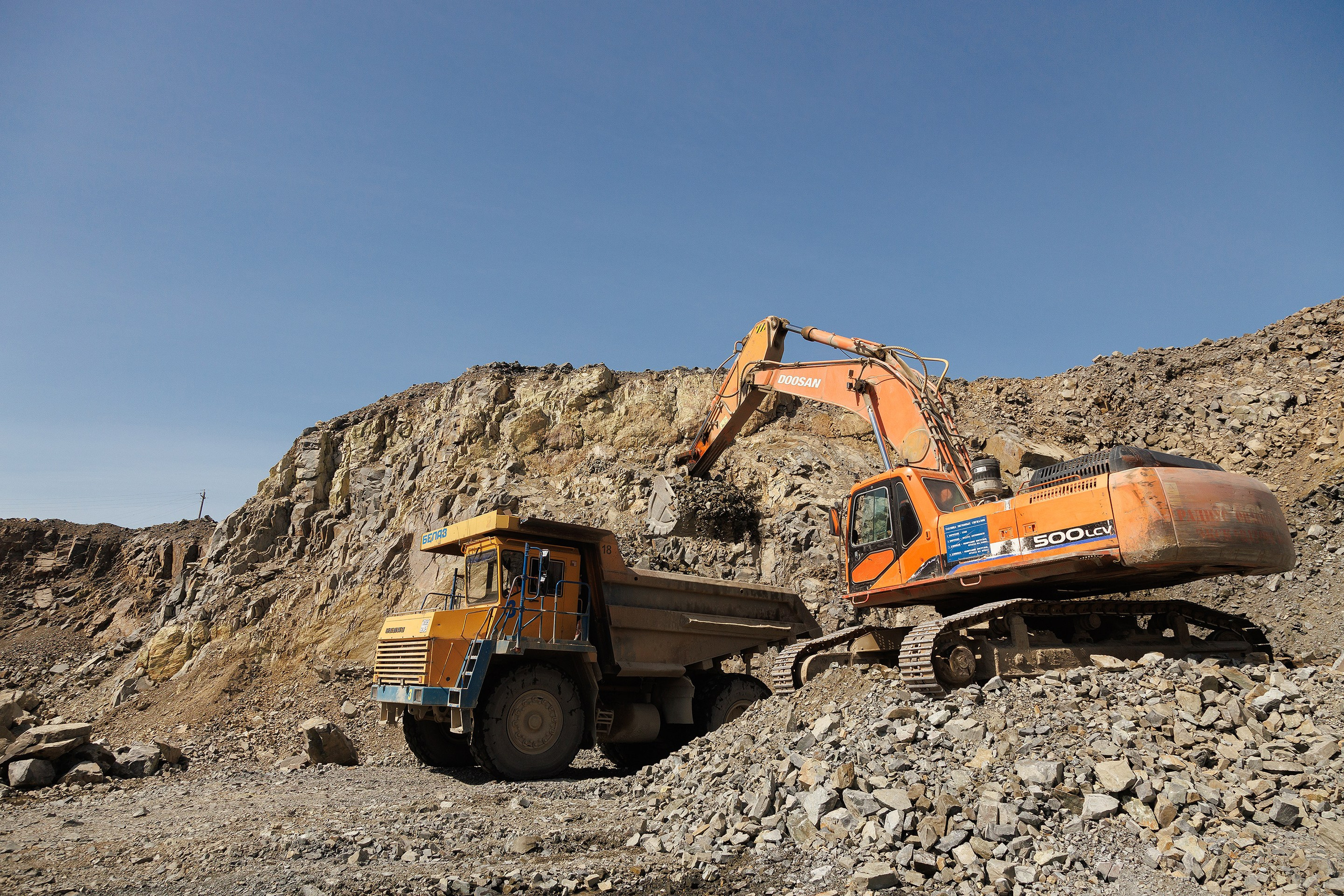 Промышленная фотосъемка на карьере. Профессиональный фотограф в Новосибирске