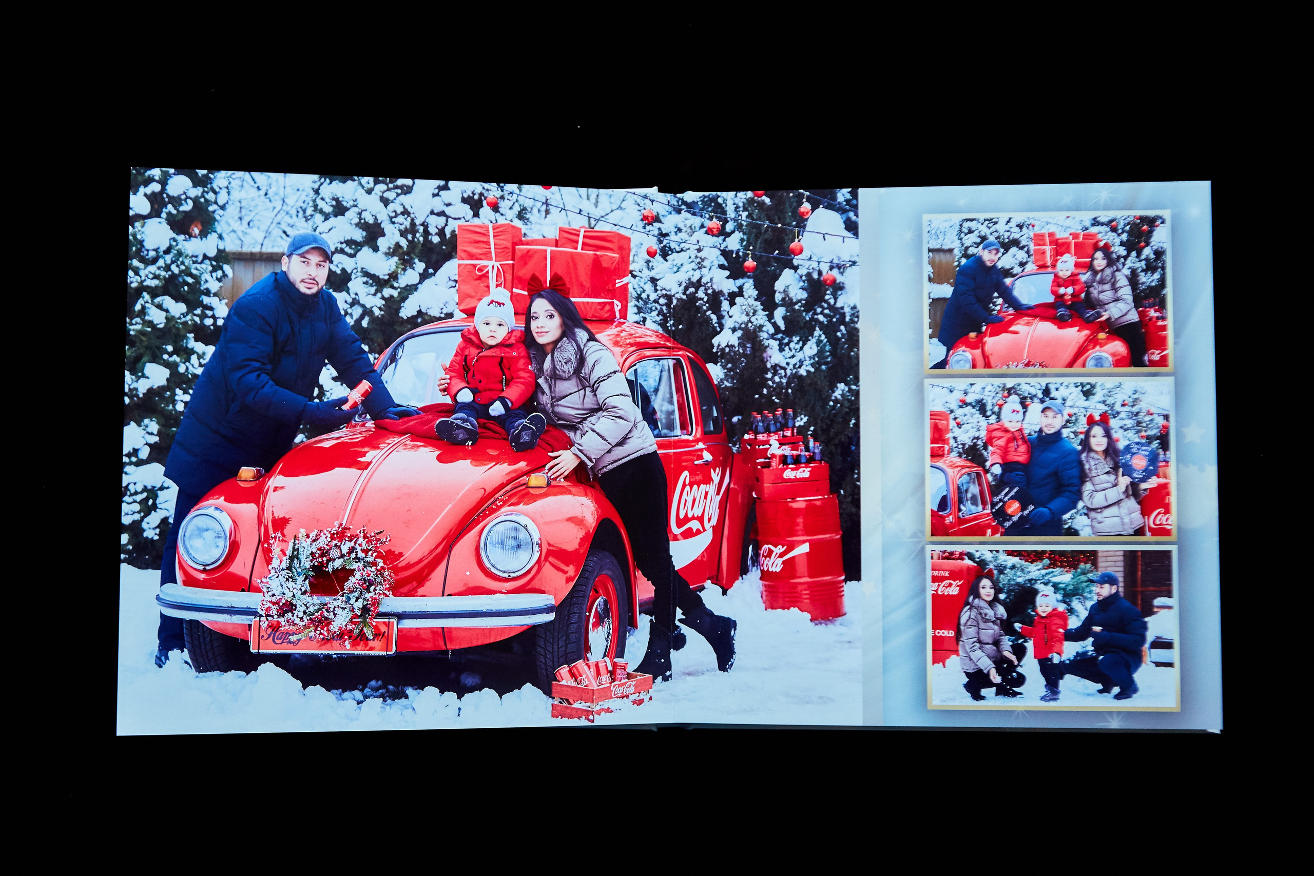 Книга с новогодней фотосессии в уличной локации. Фотохудожник Наталия Кирсанова