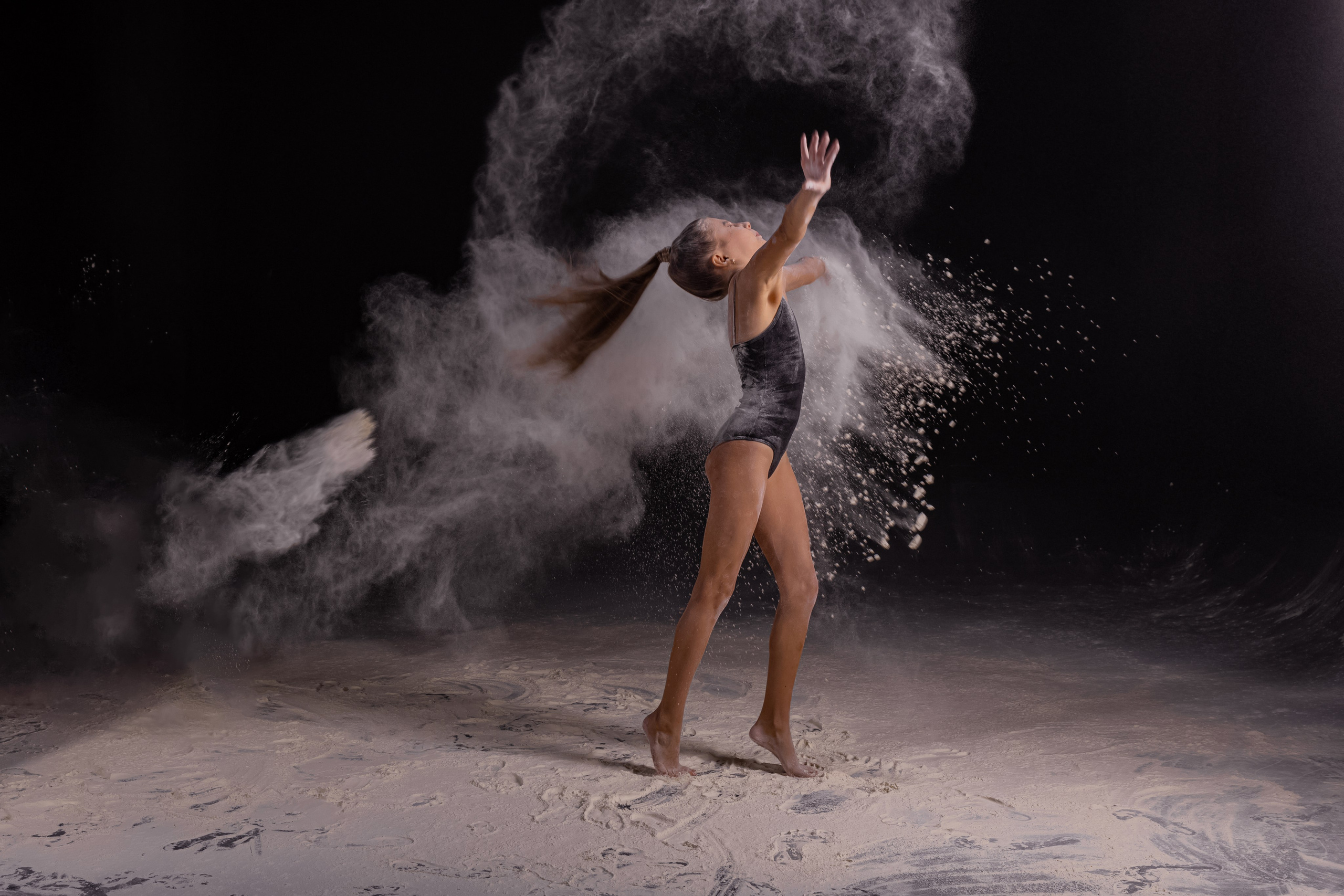 Александра фотосессия с мукой. Семейный, детский фотограф в Твери Кираева Лилия