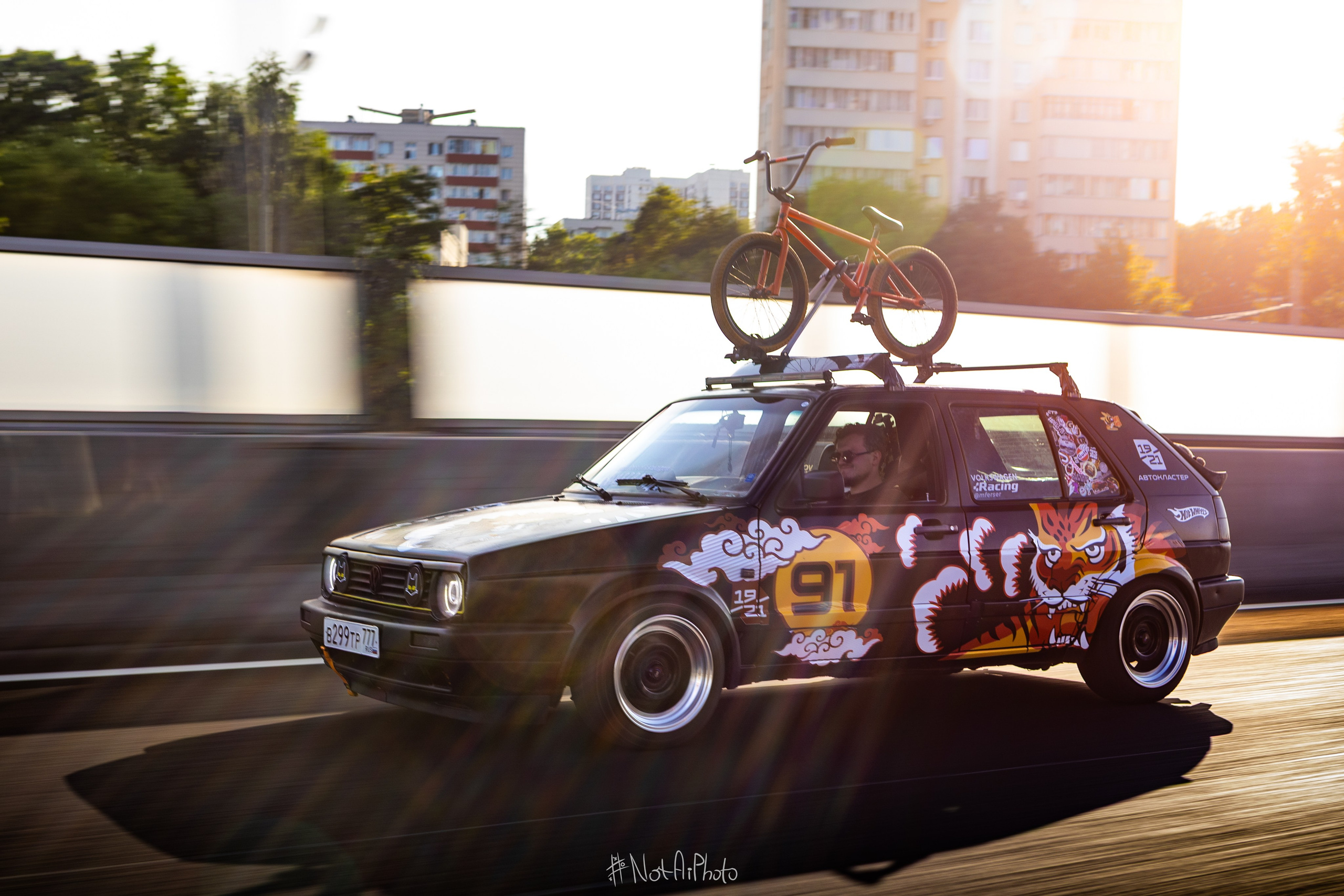 Медиа-сопровождение авто-проекта VW Golf 2. #NotAiPhoto — автомобильный фотограф