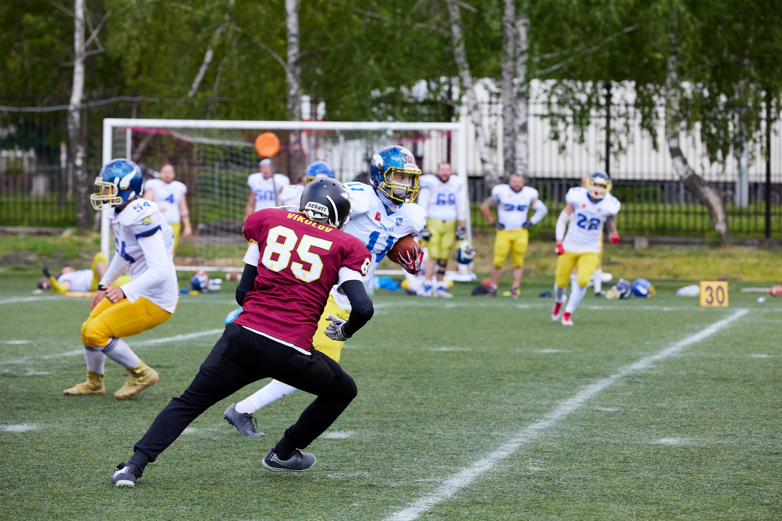 Американский футбол. Матч Чемпионата России — Апачи-Викинги. Светлана Родионова — фотограф спортивный и не только