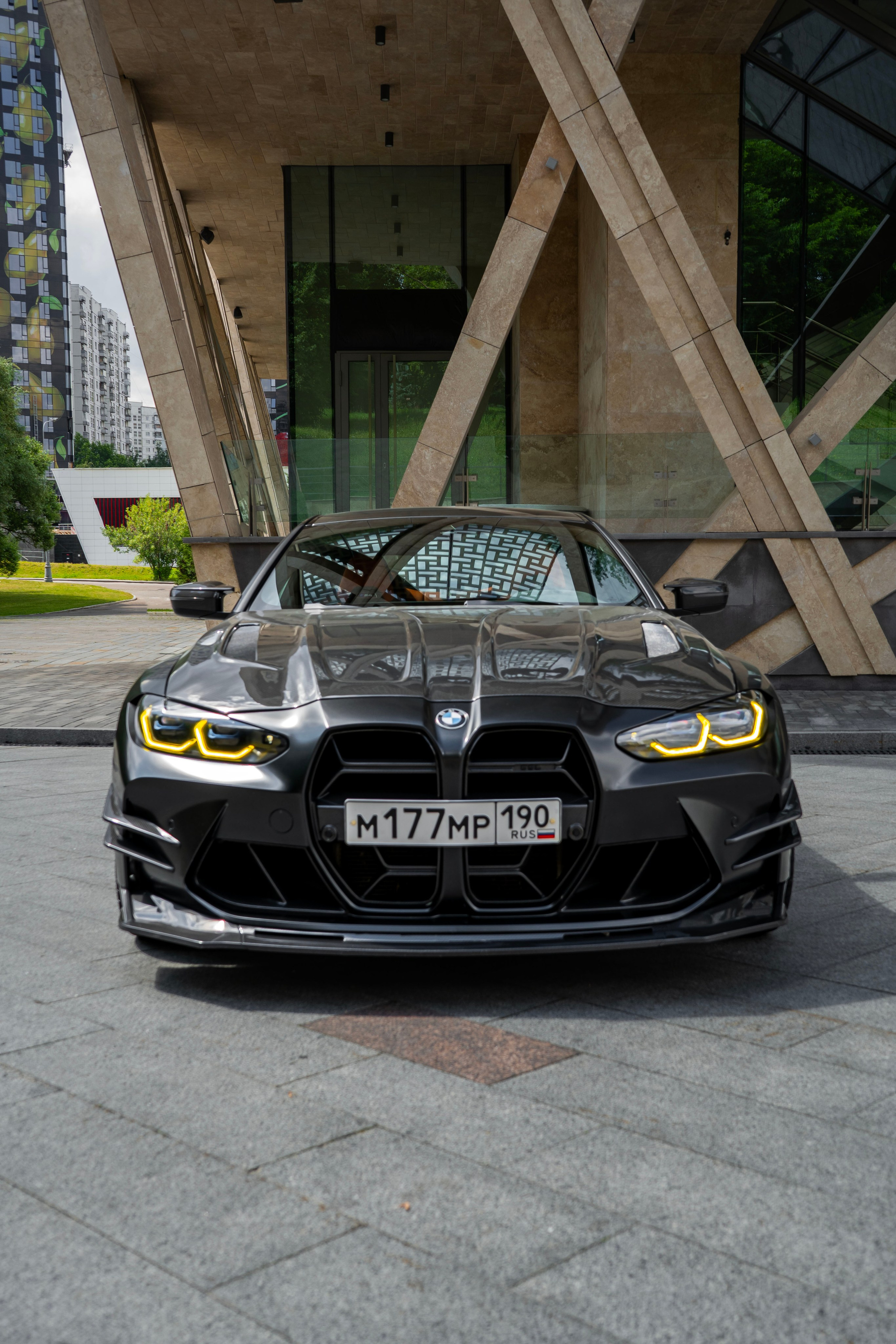 BMW M4 (Black matte). Автомобильный фотограф Ногинск Денис Городок