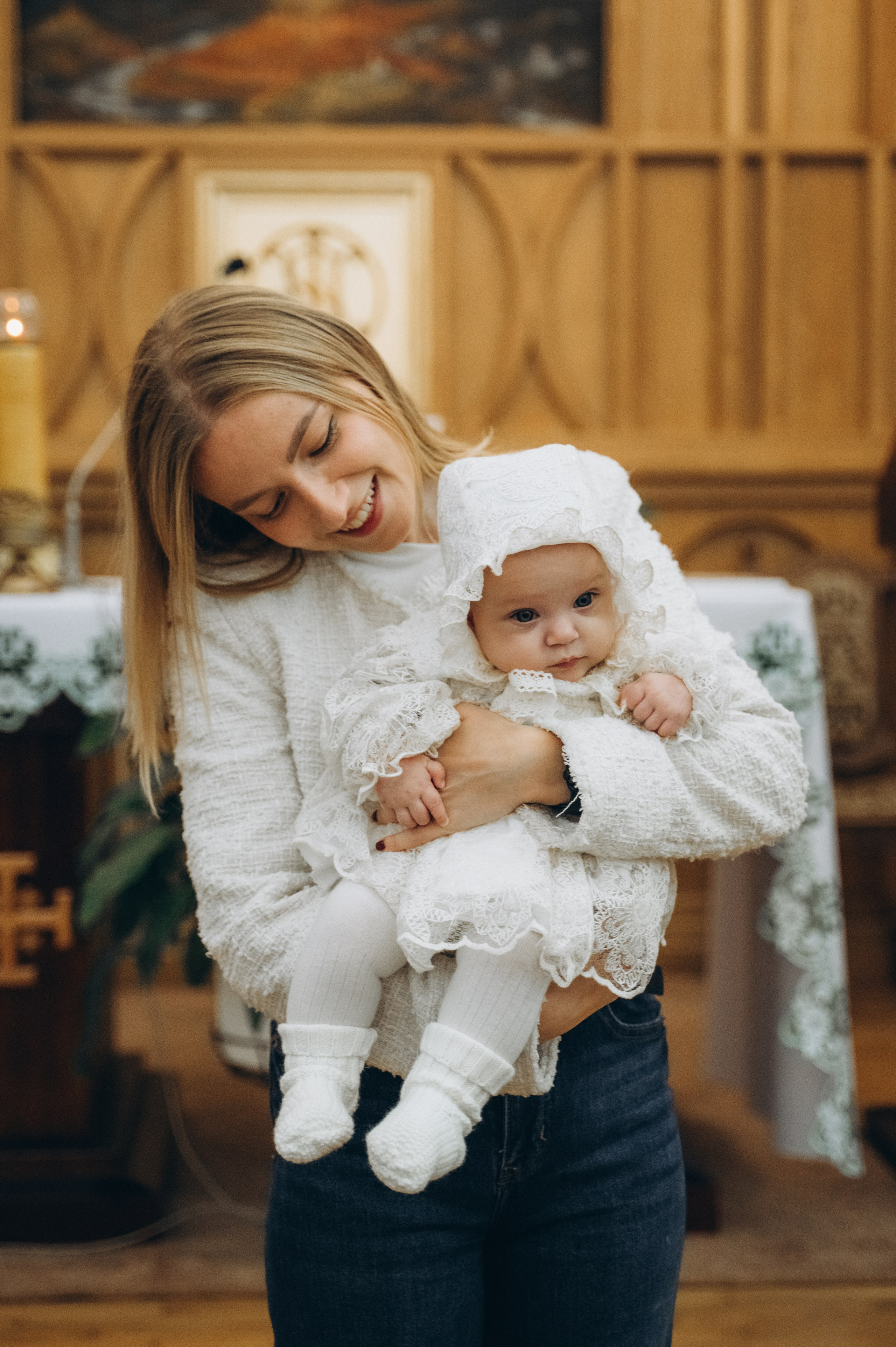 Крещение Эмили (Золотогорский костёл Пресвятой Троицы). Семейный фотограф в Минске Дарья Дреко
