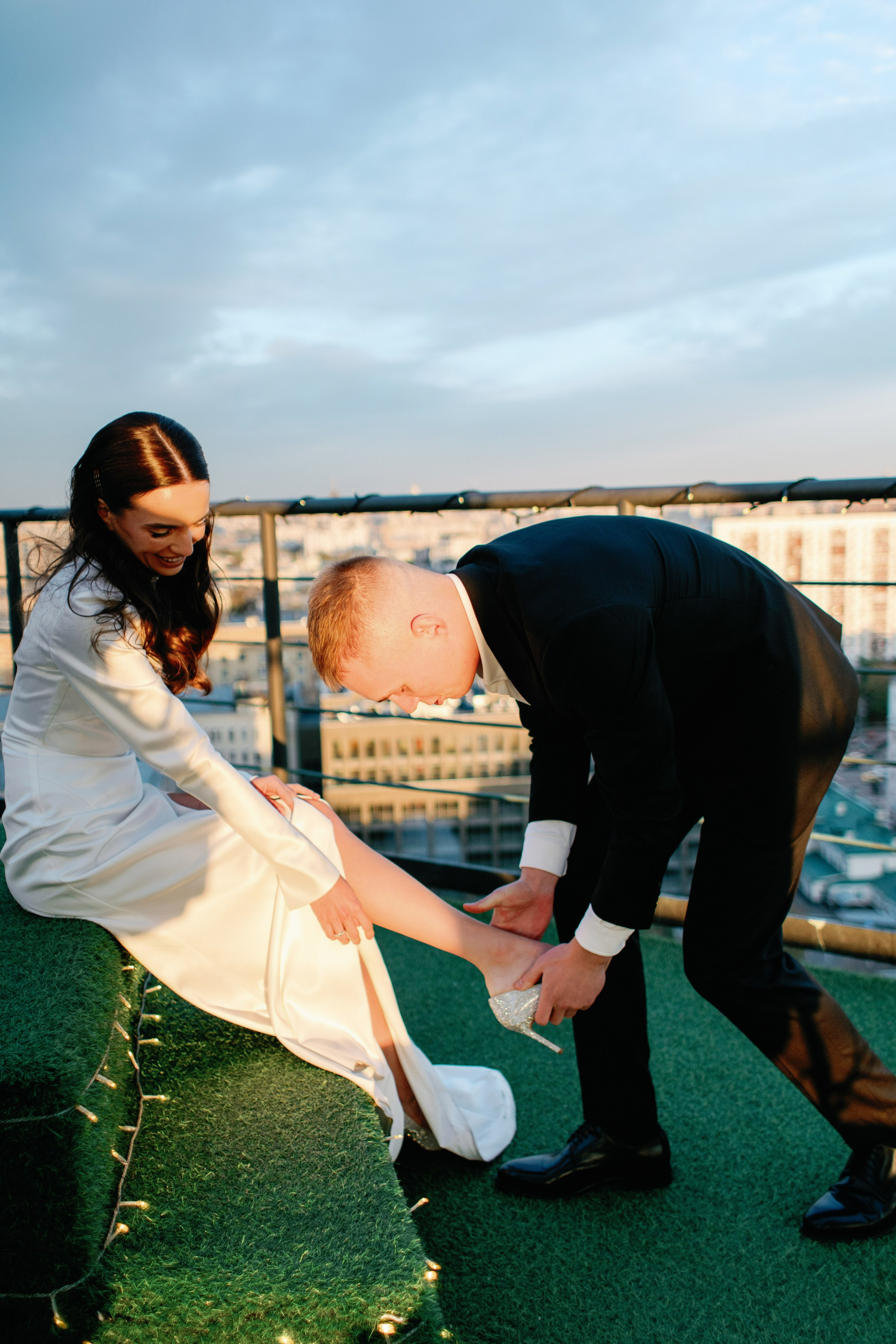 Свадьба для двоих в Москве, фотосессия на крыше, сборы, прогулка в Barvikha Luxury Village