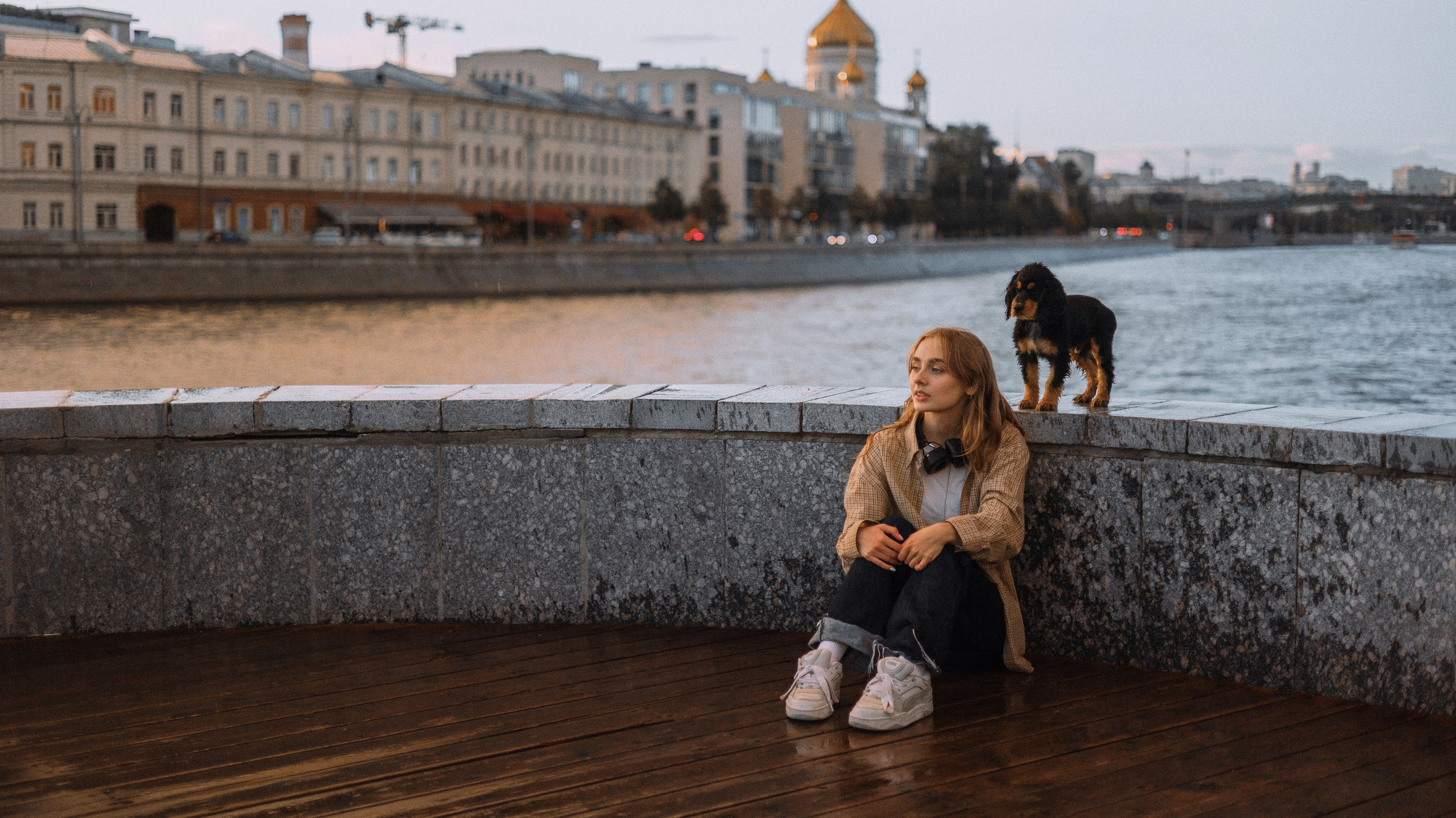 Аня и Ривер. Фотограф-анималист Богданова Полина