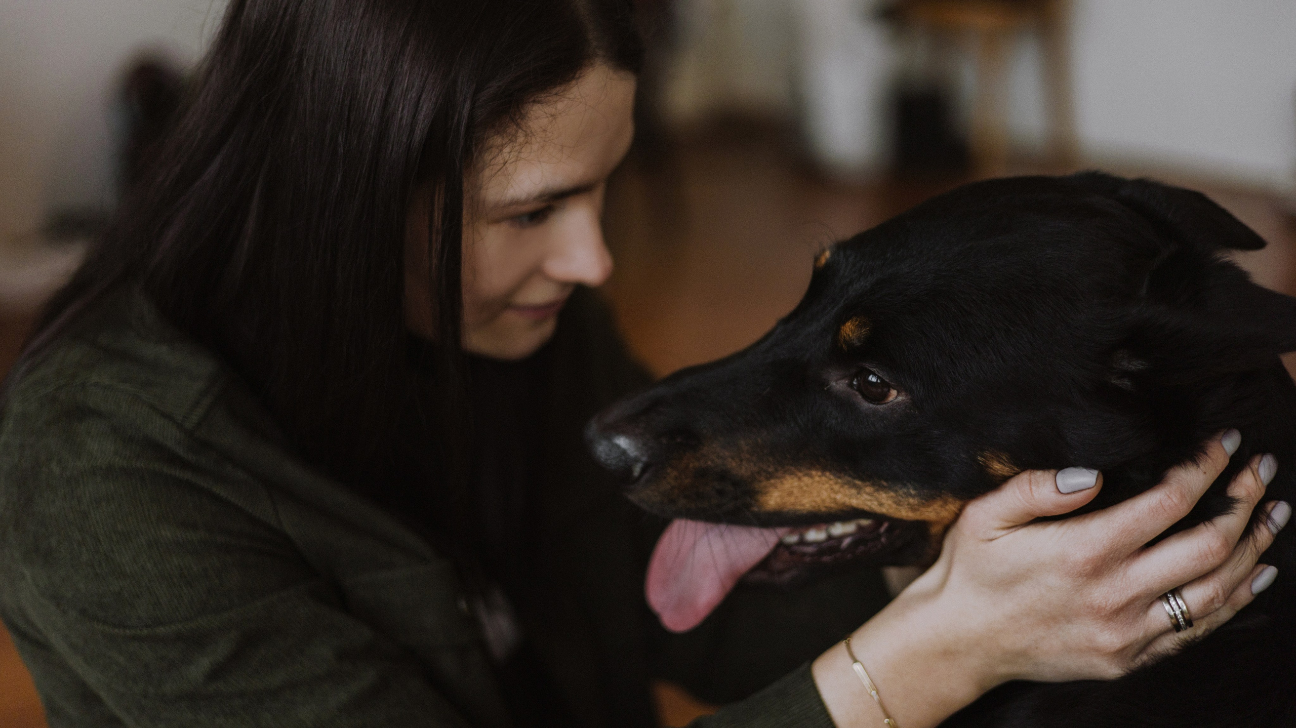 Полина и Зевс. Фотограф-анималист Богданова Полина