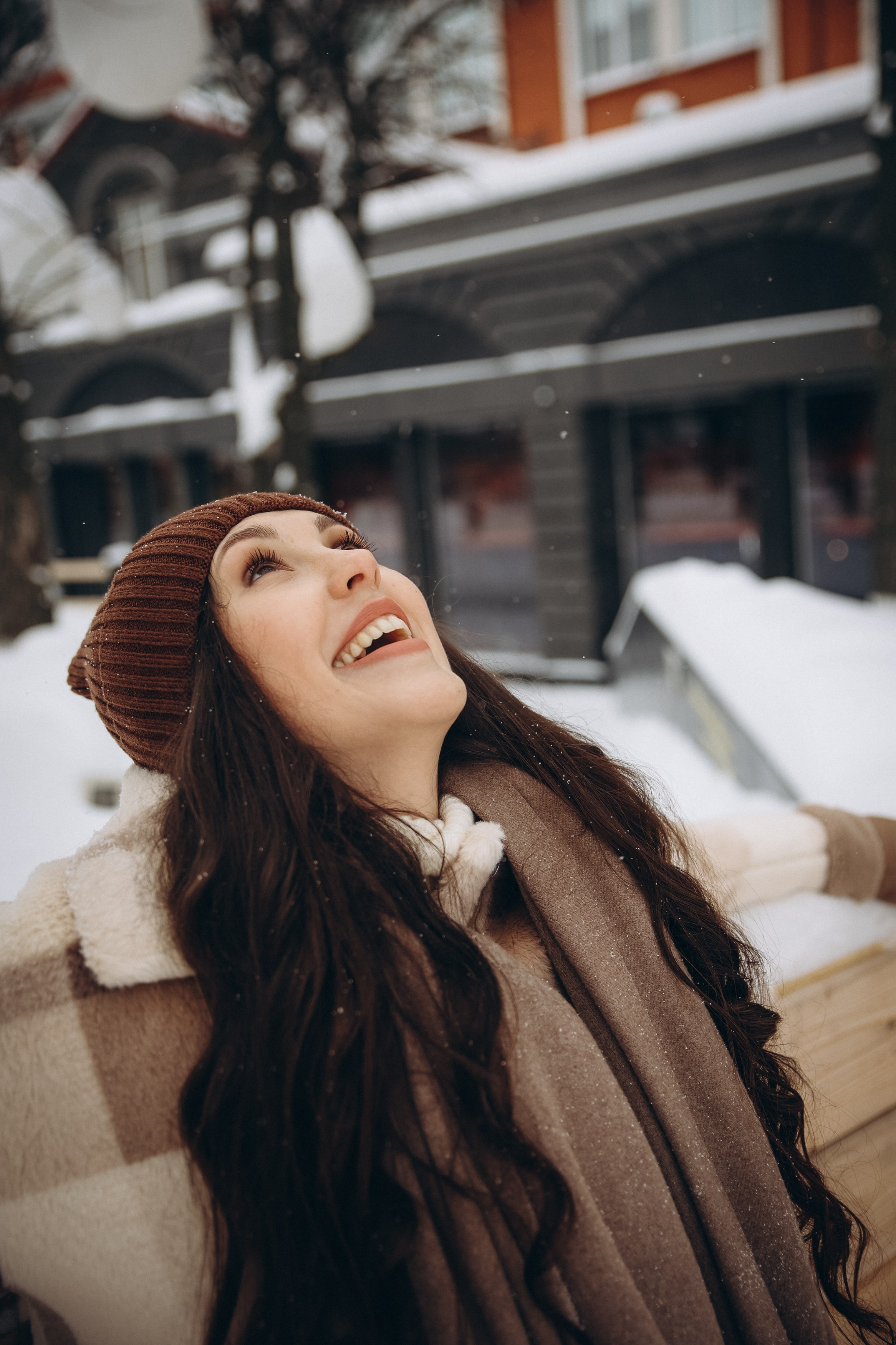 Зимняя фотосессия на катке фотосессия на коньках. Фотограф Владимир Москва