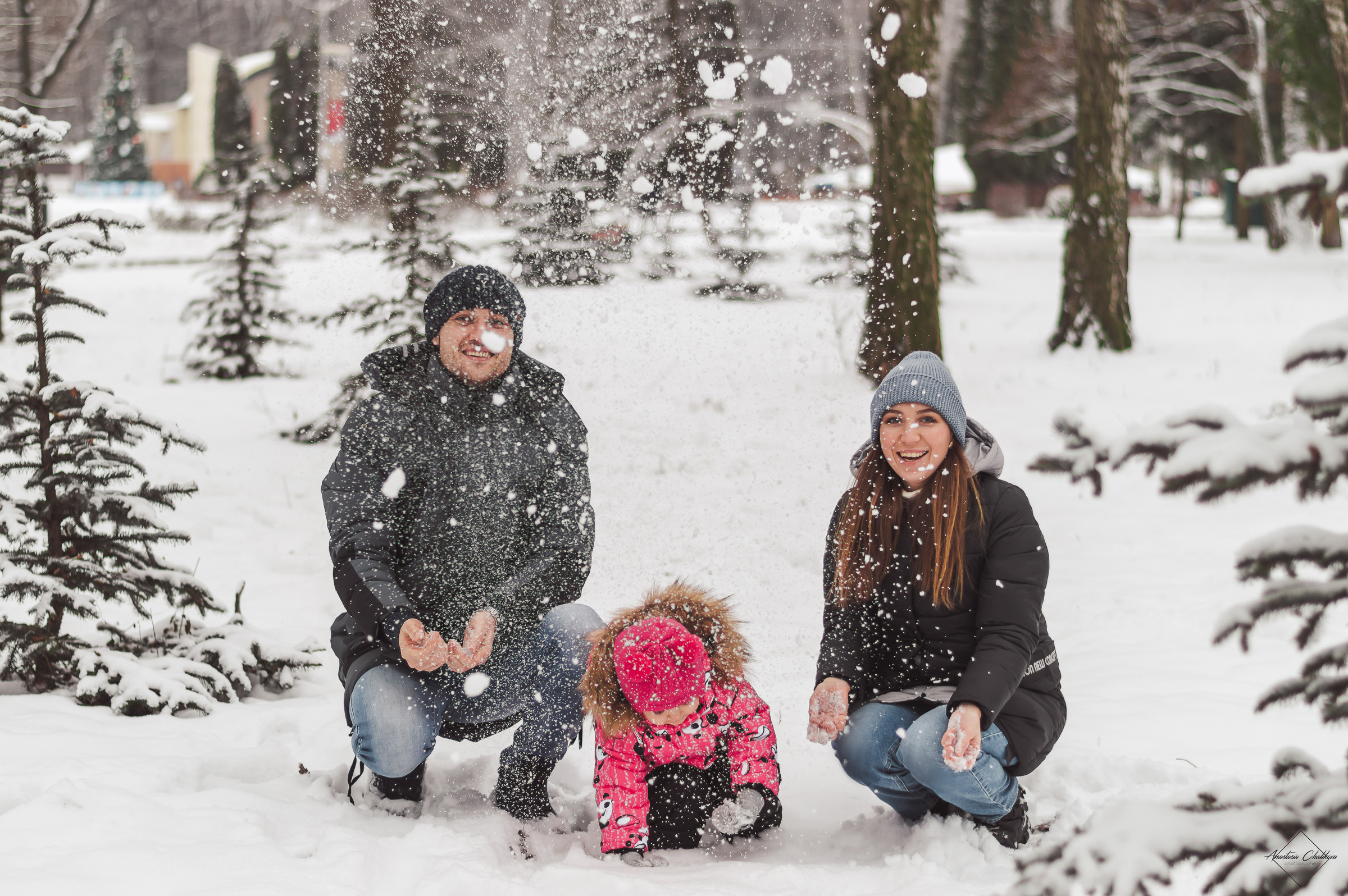 Елена, Евгений и Алиса. Свадебный и семейный фотограф в Туле Анастасия Чаликова