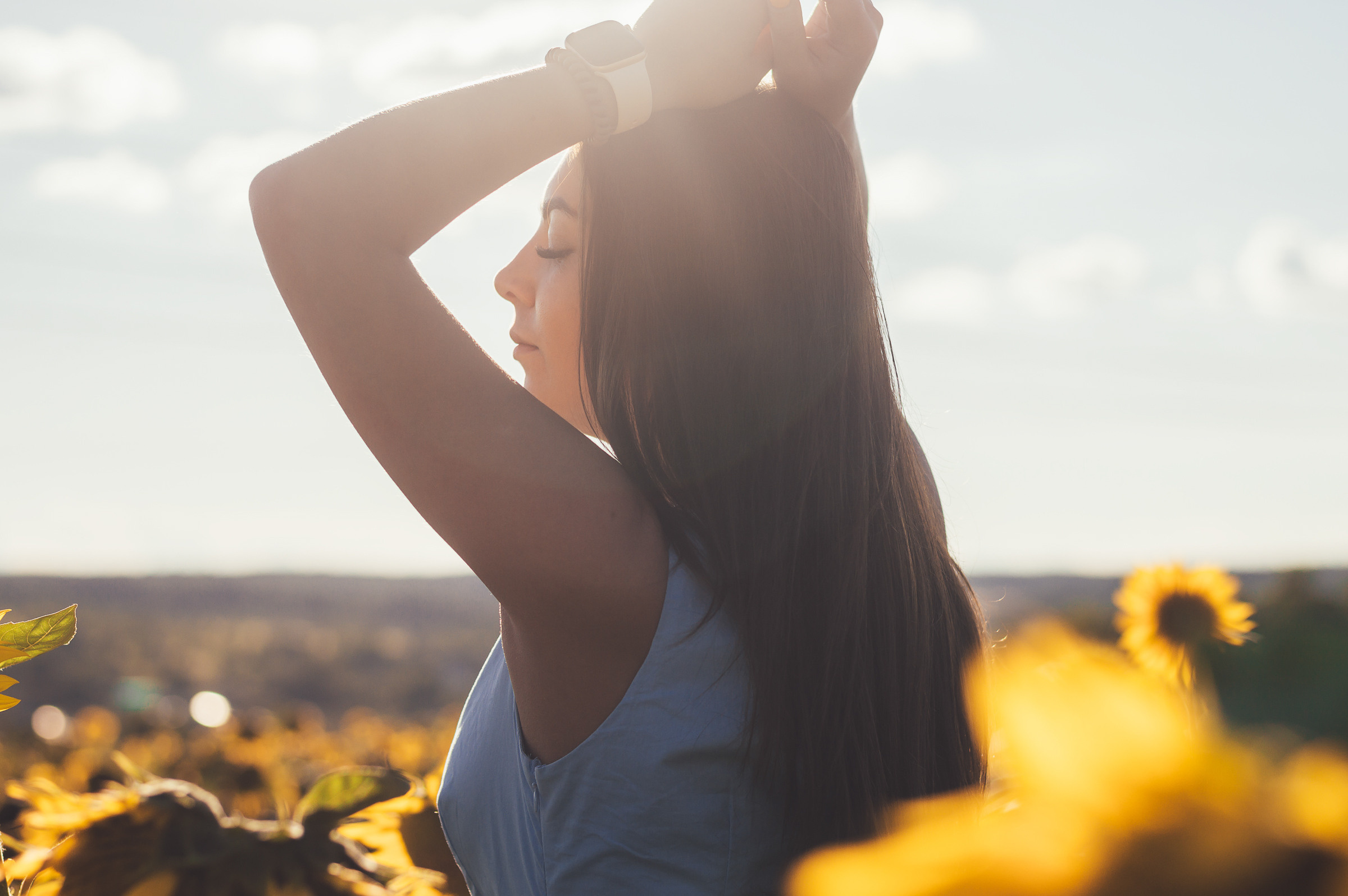Вика и подсолнухи. Свадебный и семейный фотограф в Туле Анастасия Чаликова