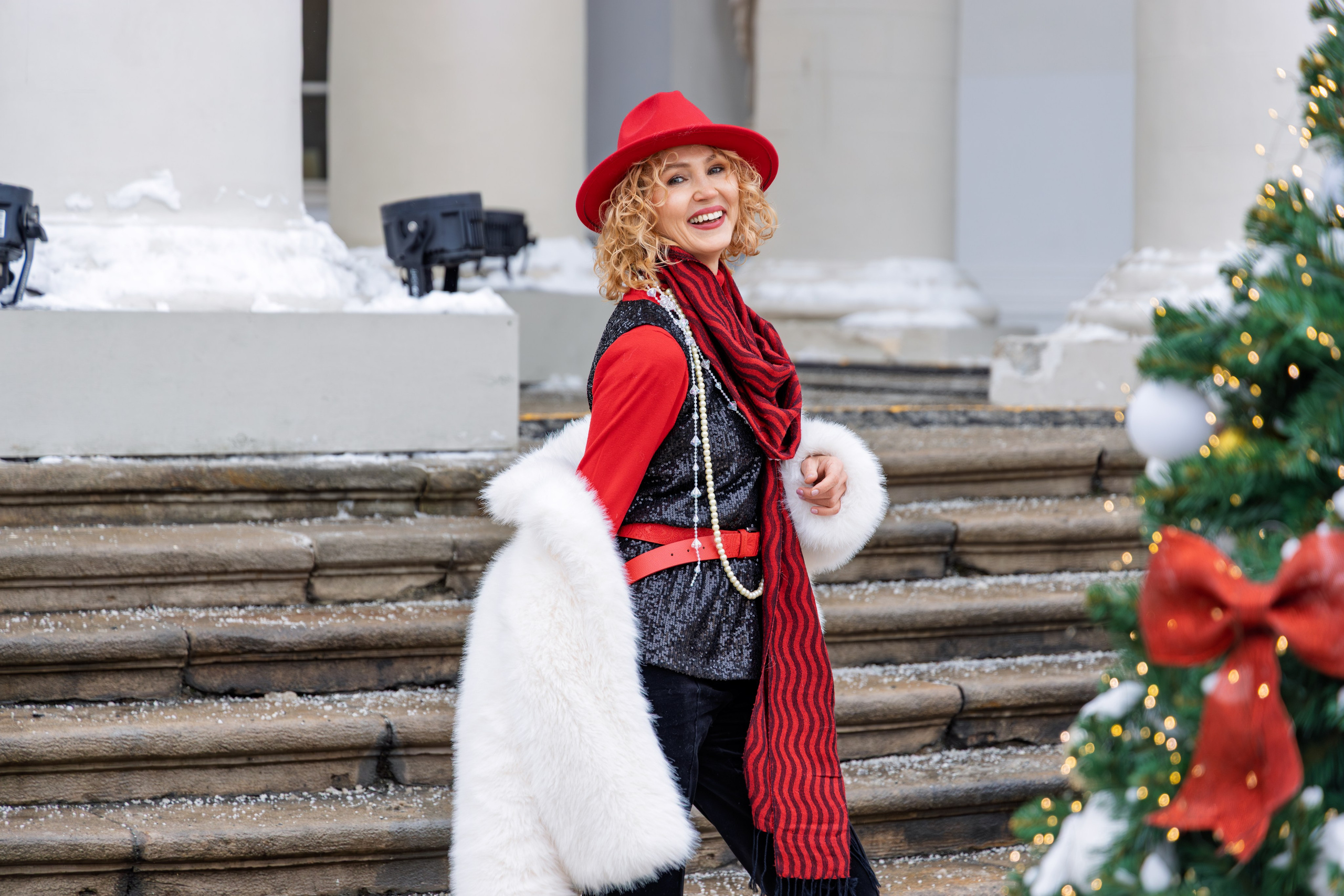 Новогодняя прогулка для Оксаны январь 2026. Репортажный, семейный и студийный фотограф в Москве Демин Алексей