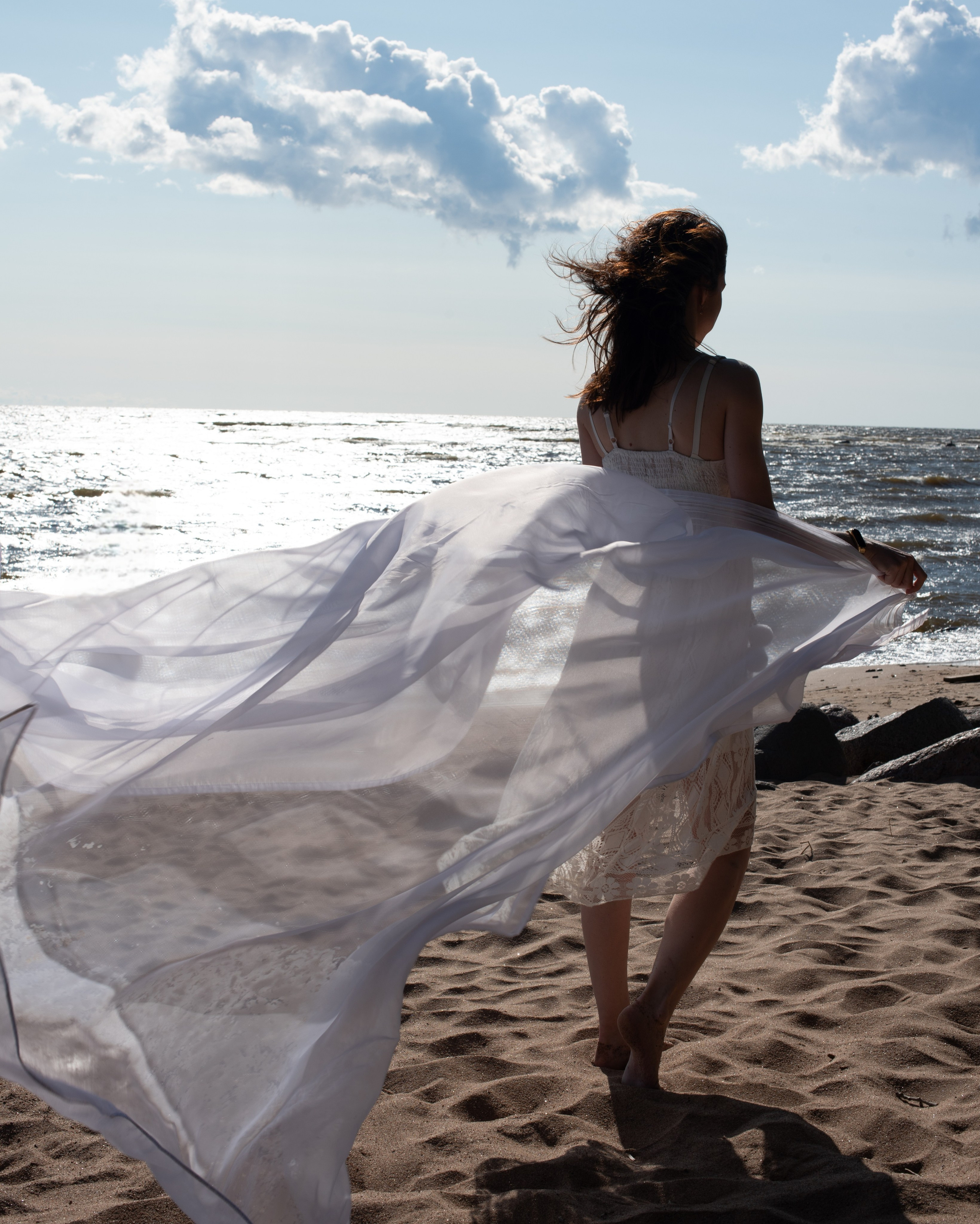 Галя на берегу финского залива. Фотограф в СПБ Светлана Князева