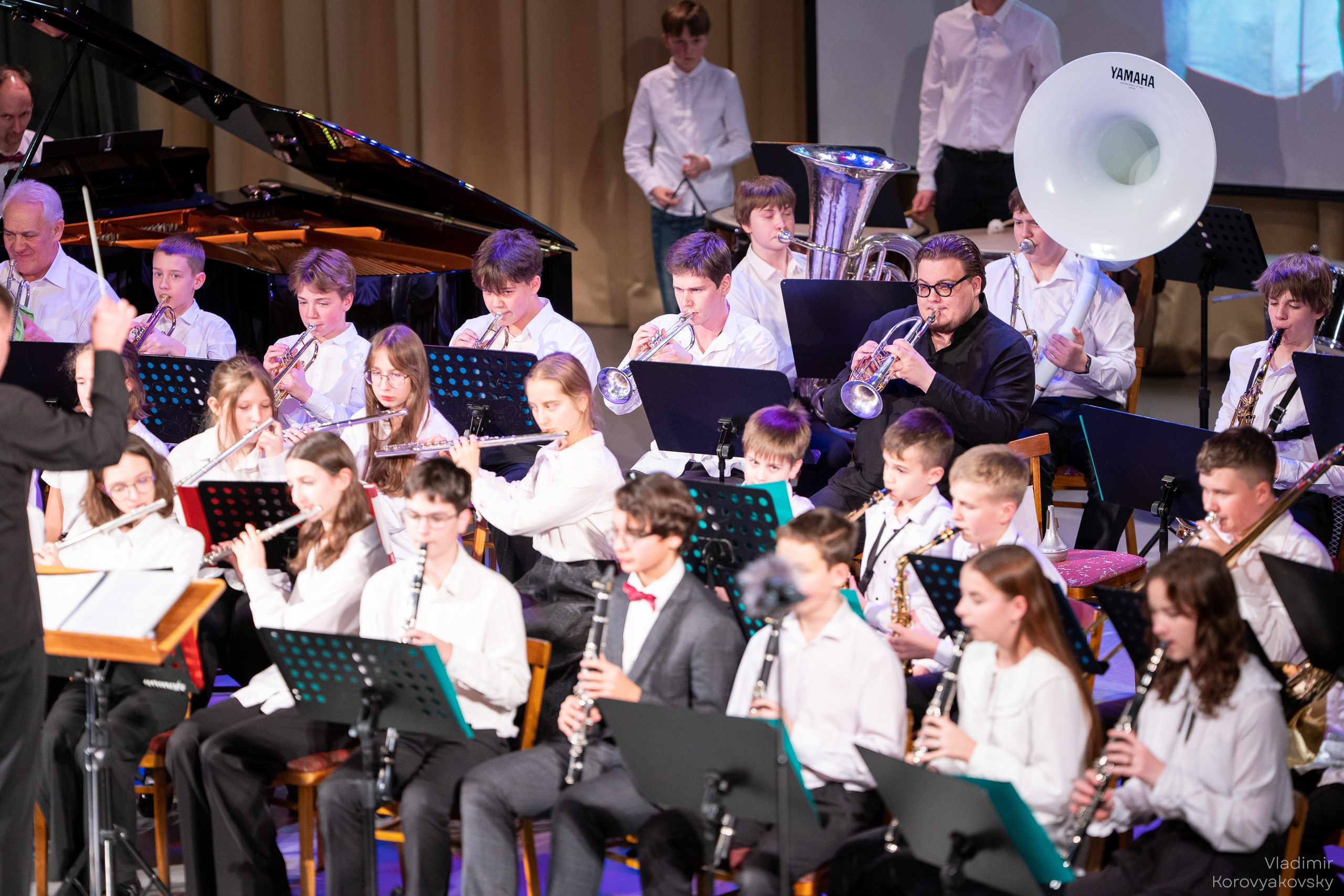 Новогодний концерт Духового оркестра ЦГИ. Фотограф Владимир Коровяковский