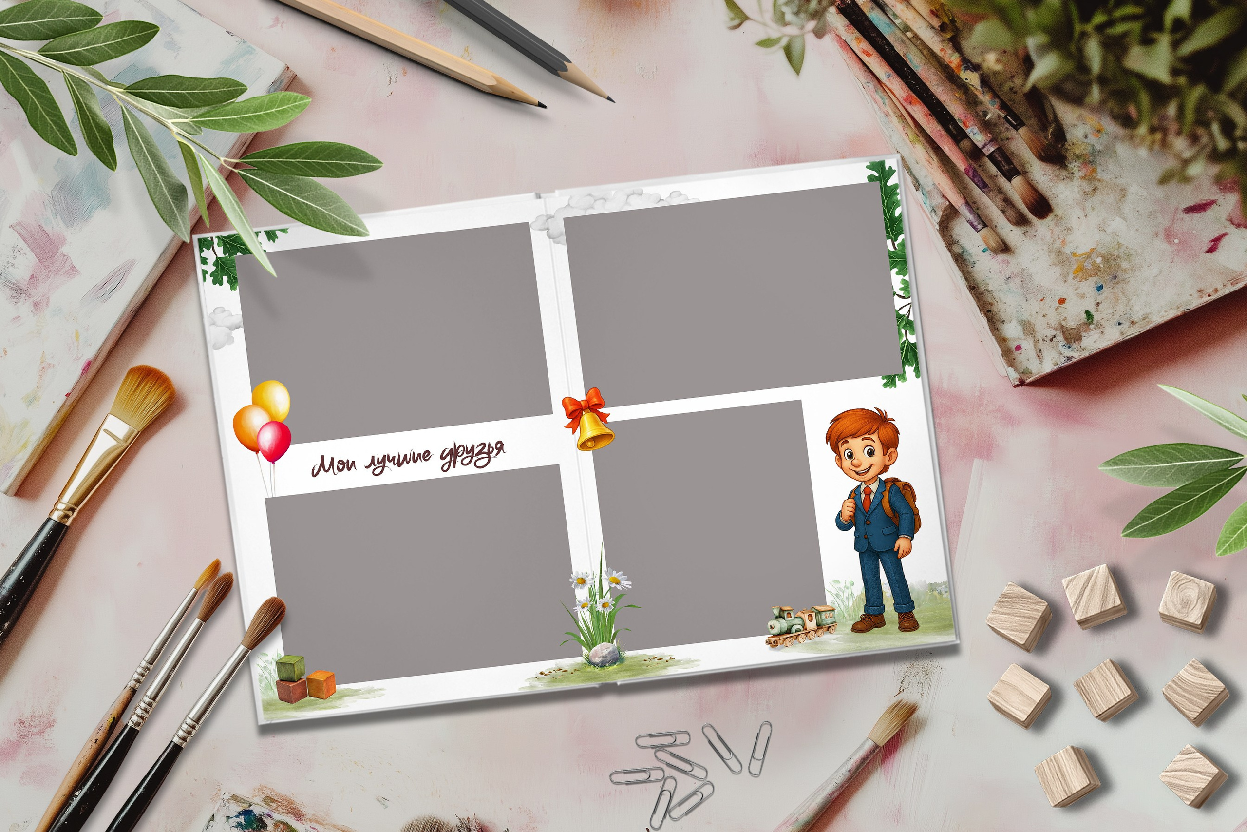 Дизайн Простоквашино. Шаблоны и дизайны выпускных альбомов и фотокниг