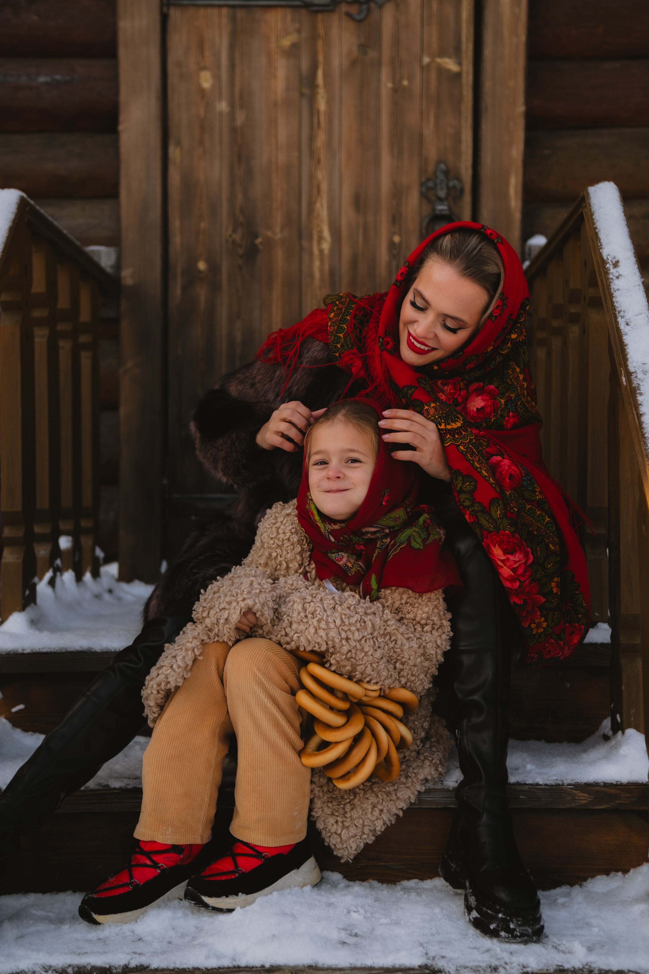 Мама с дочкой (зимняя фотосессия). Serg_film