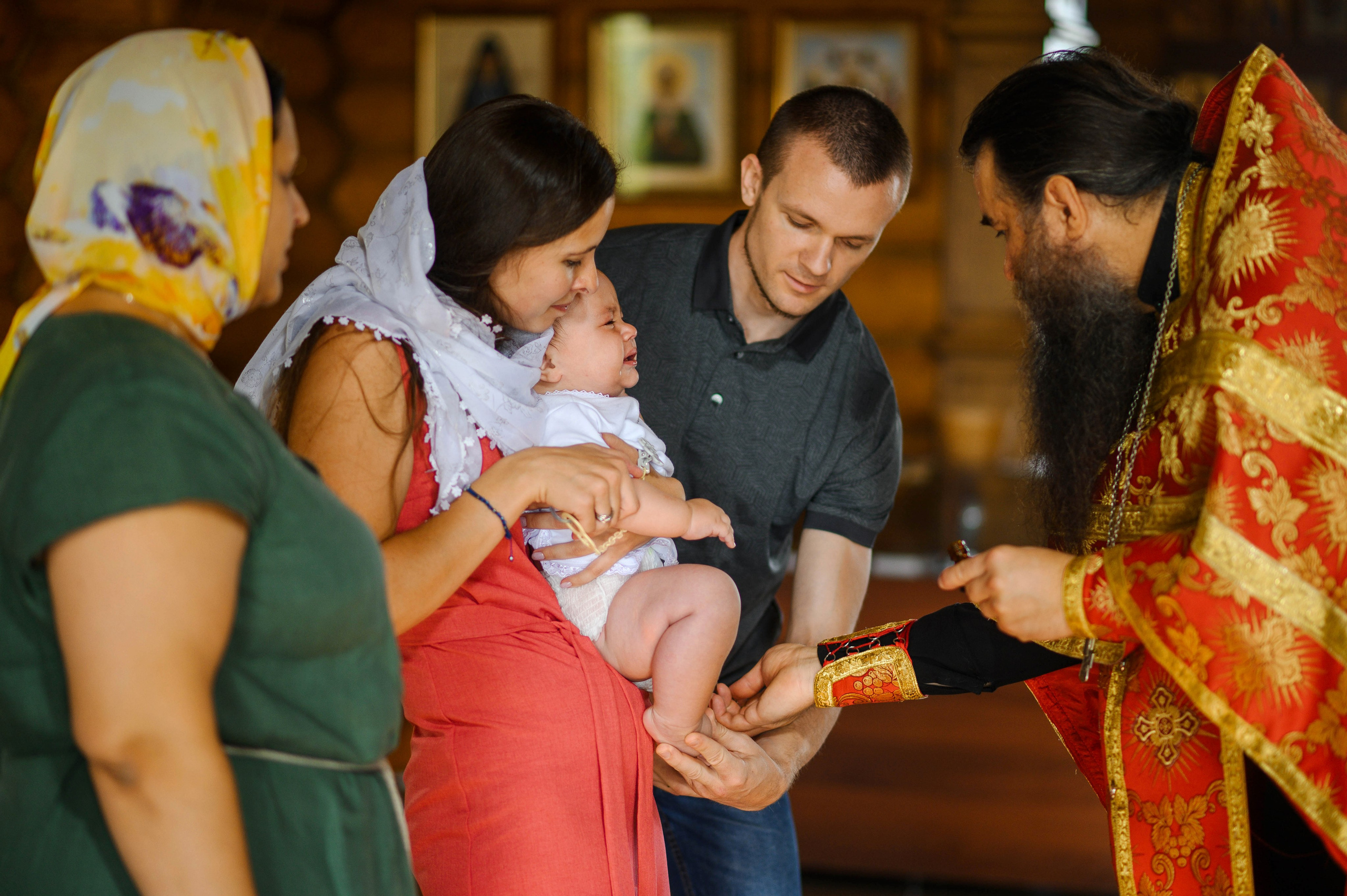 Крещение Олега. Храм святых мучеников Адриана и Наталии (дальнее Арбеково). Свадебный и семейный Фотограф в Пензе Татьяна Лапоногова