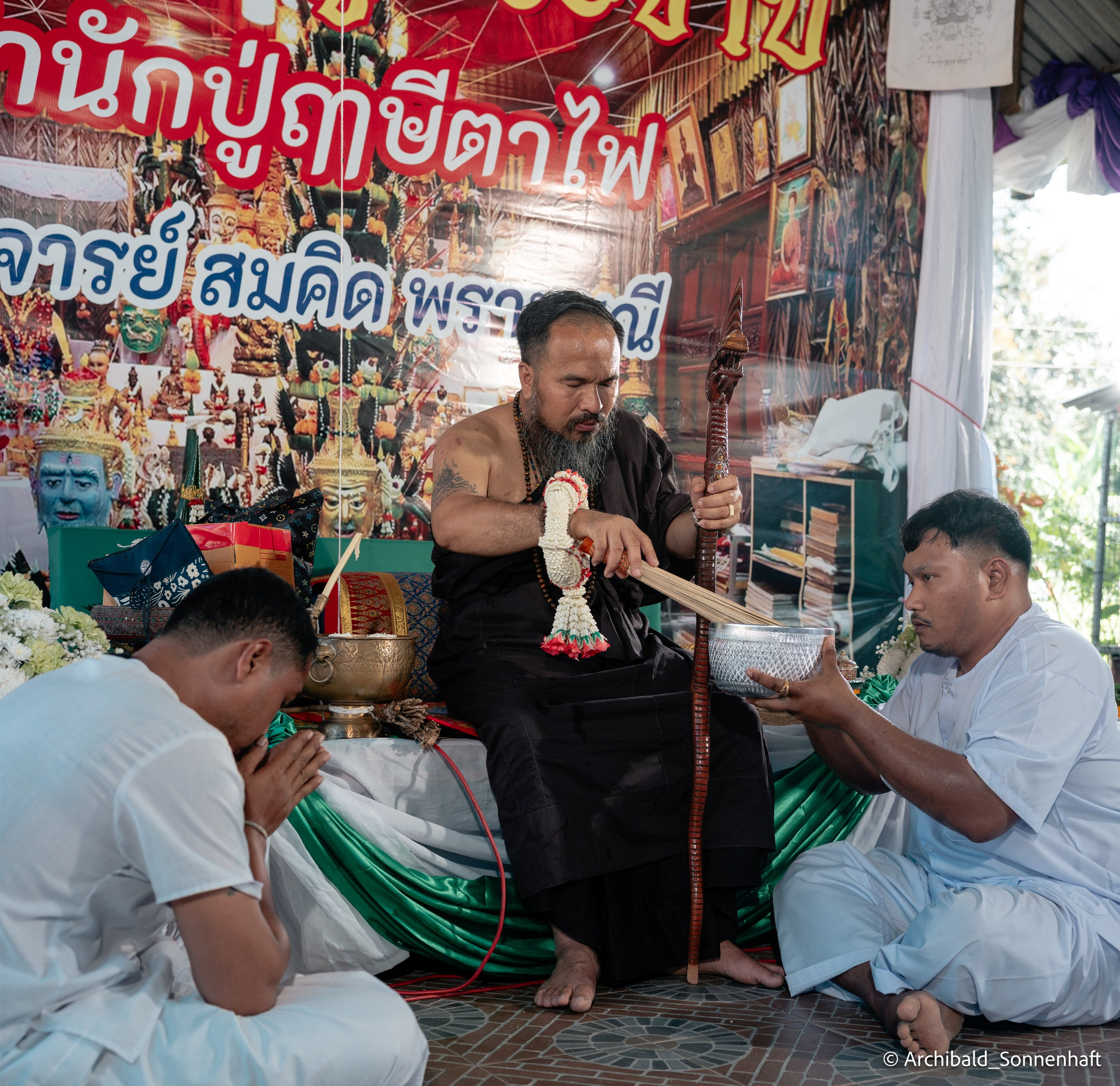 Thai monk. Photographer in Guangzhou, China. Archibald Sonnenhaft